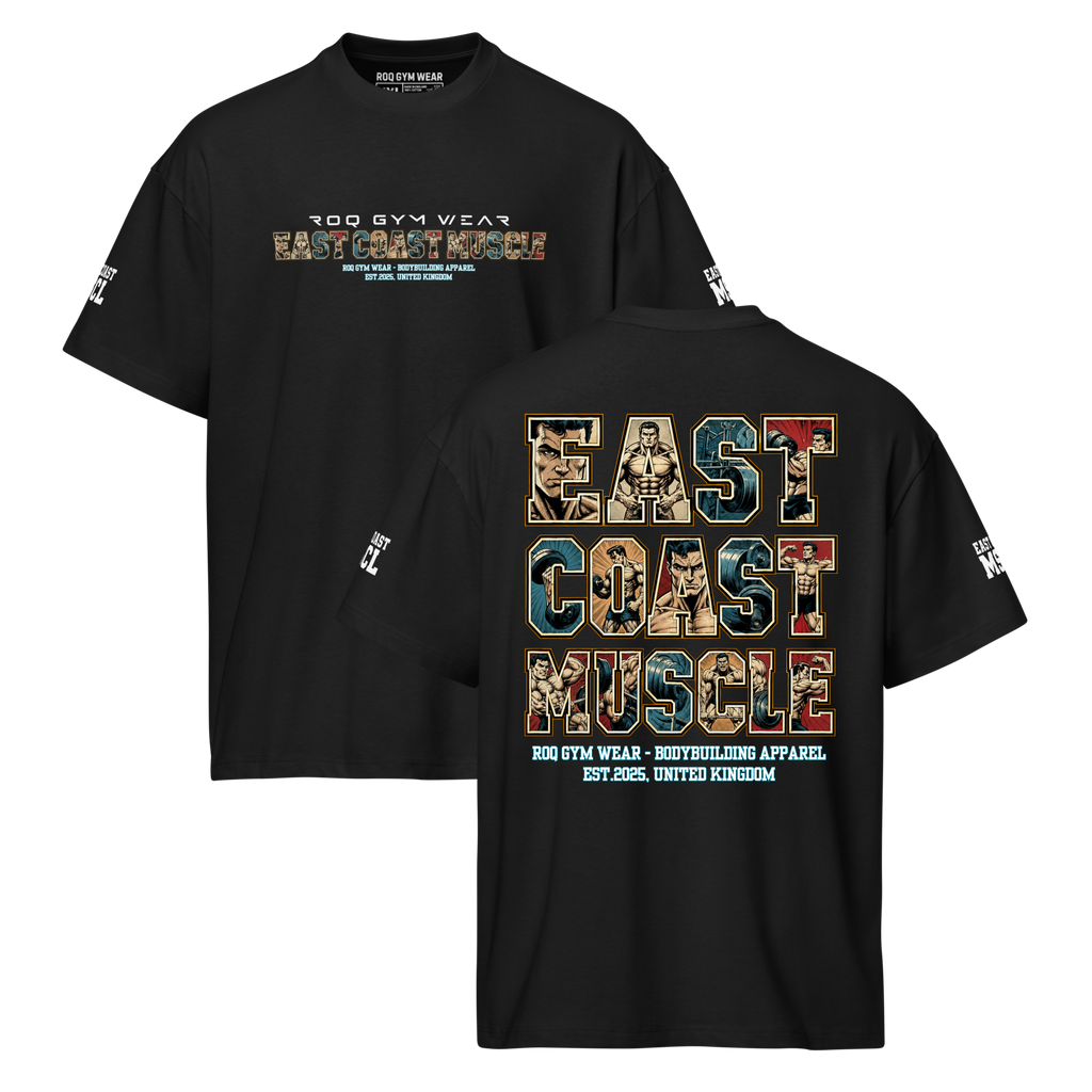 East Coast Muscle - Oversized T-Shirt - Black