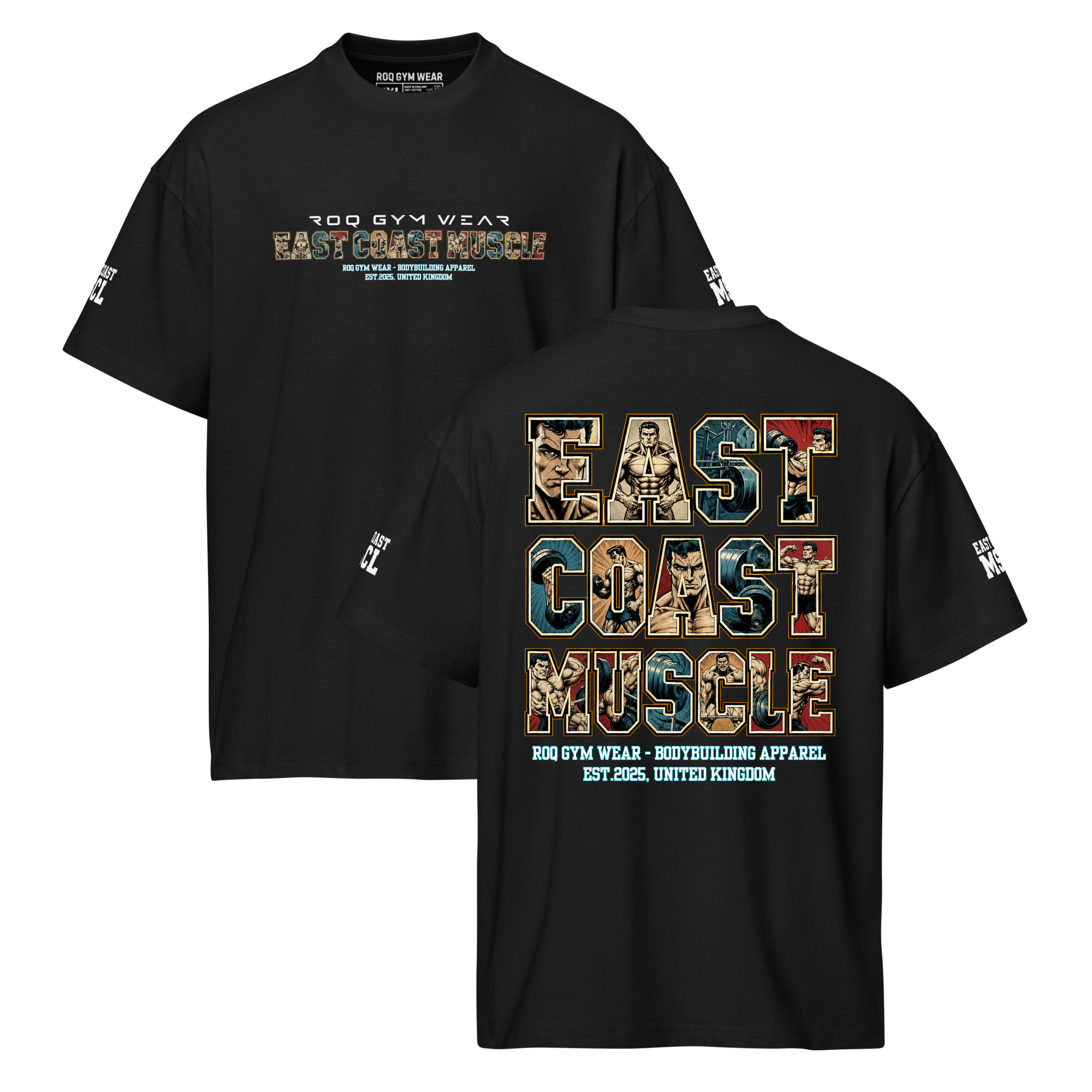 East Coast Muscle - Oversized T-Shirt - Black