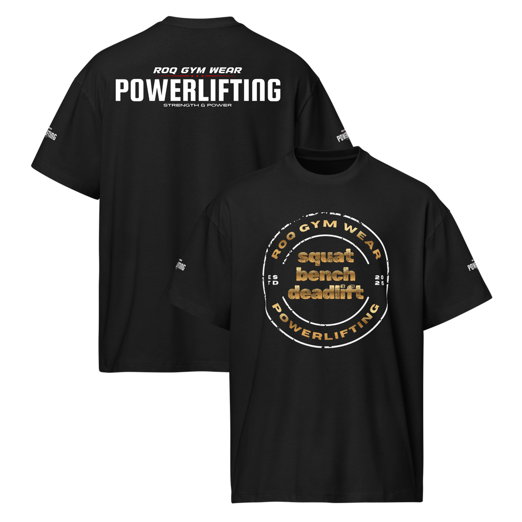 Squat Bench Deadlift - Oversized T-Shirt - Black
