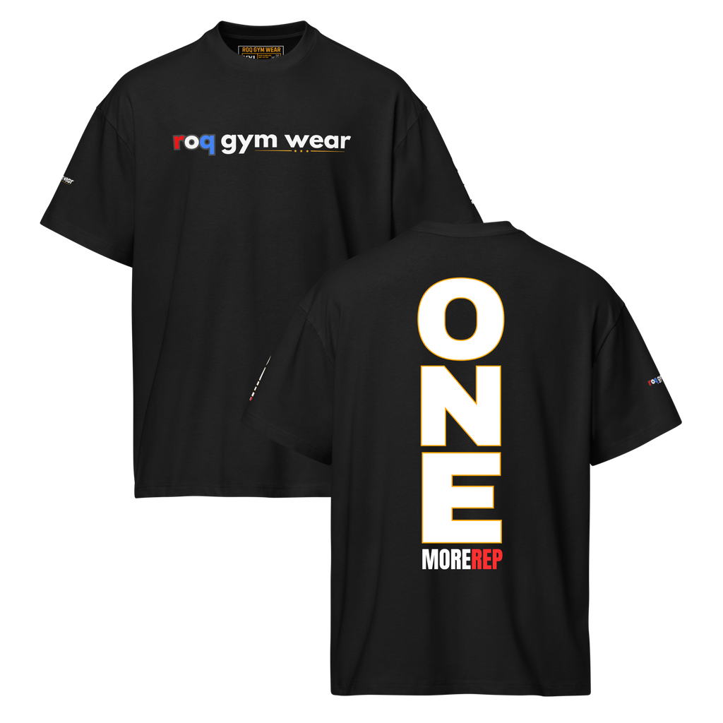 One More Rep - Oversized T-Shirt - Black