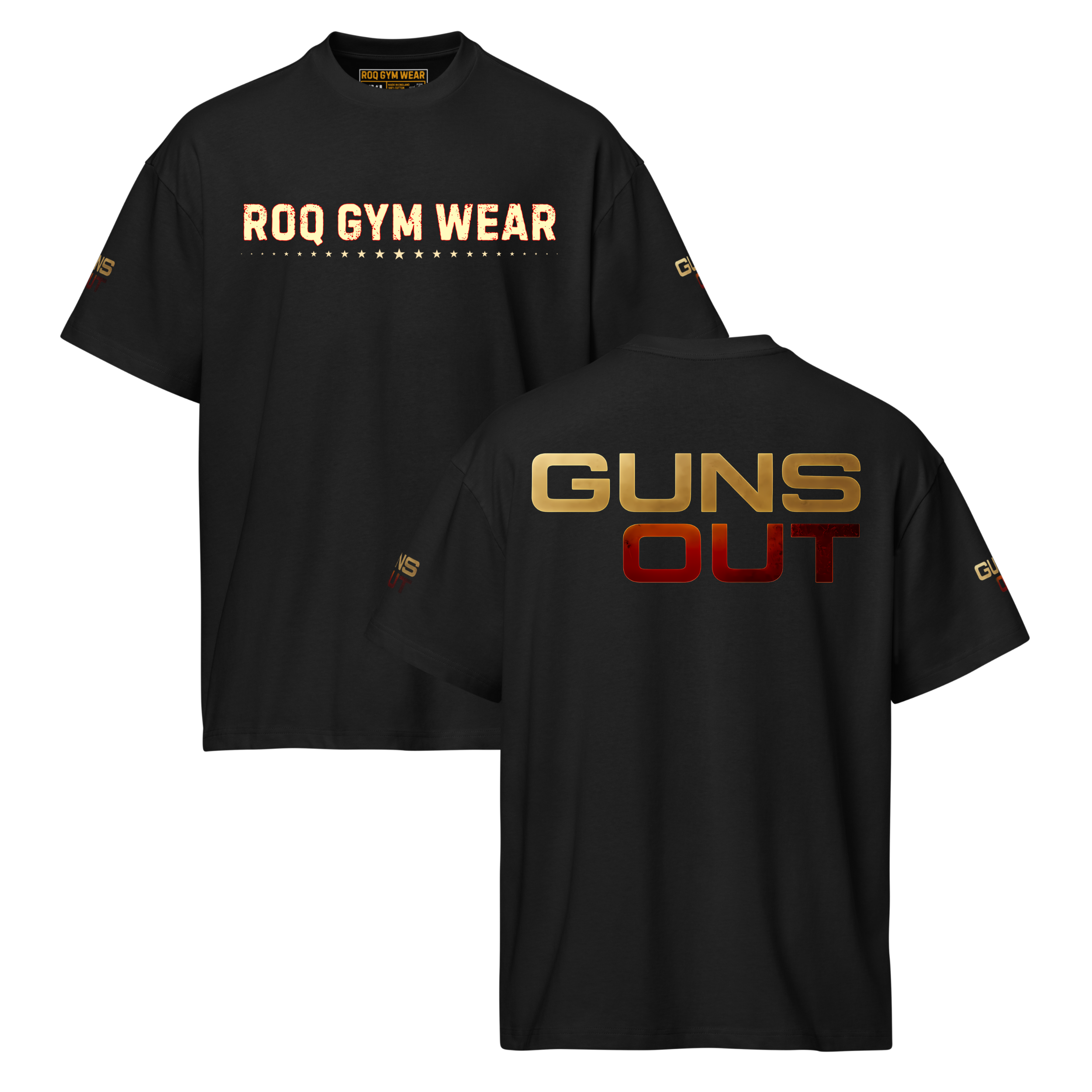 Guns Out - Oversized T-Shirt - Black