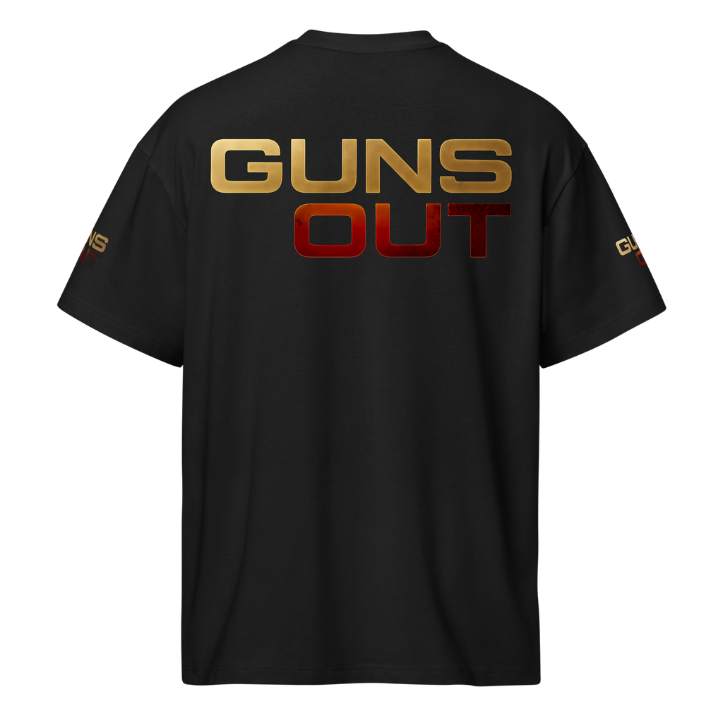 Guns Out - Oversized T-Shirt - Black