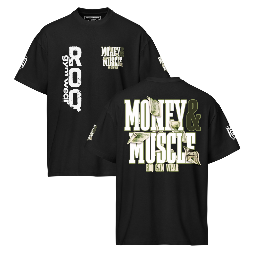 Money & Muscle - Oversized T-Shirt - Black