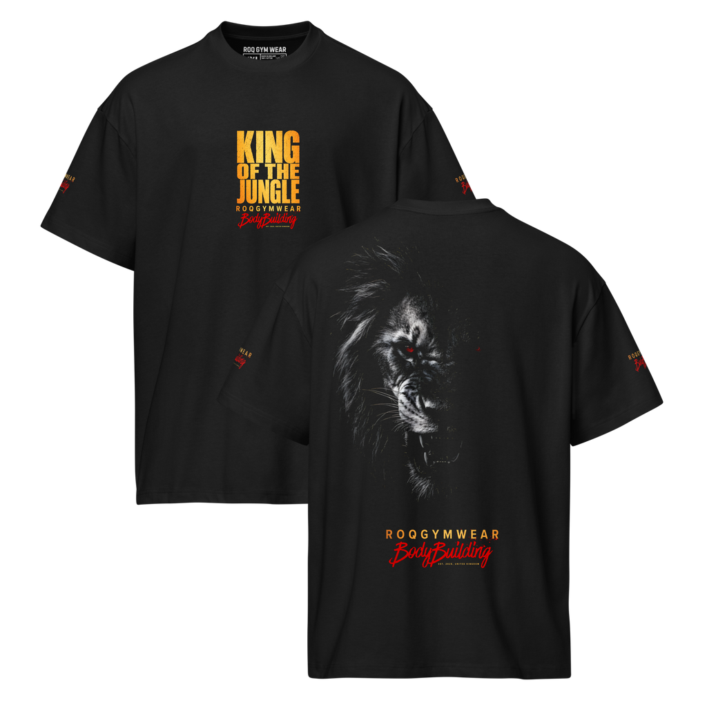 King Of The Jungle Gold - Oversized T-Shirt - Black