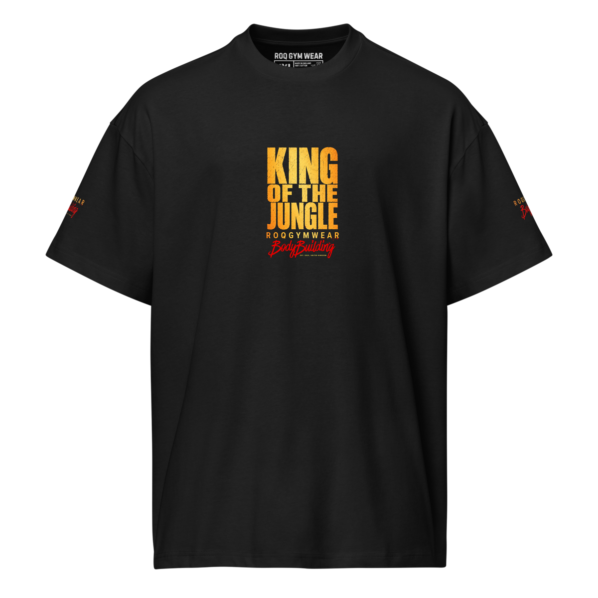 King Of The Jungle Gold - Oversized T-Shirt - Black