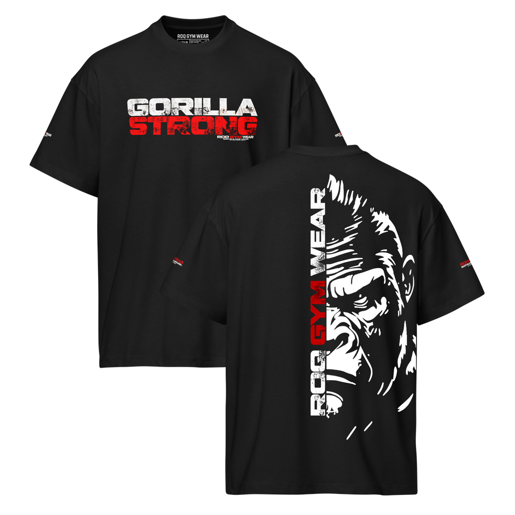 Gorilla Strong - Oversized T-Shirt - Black