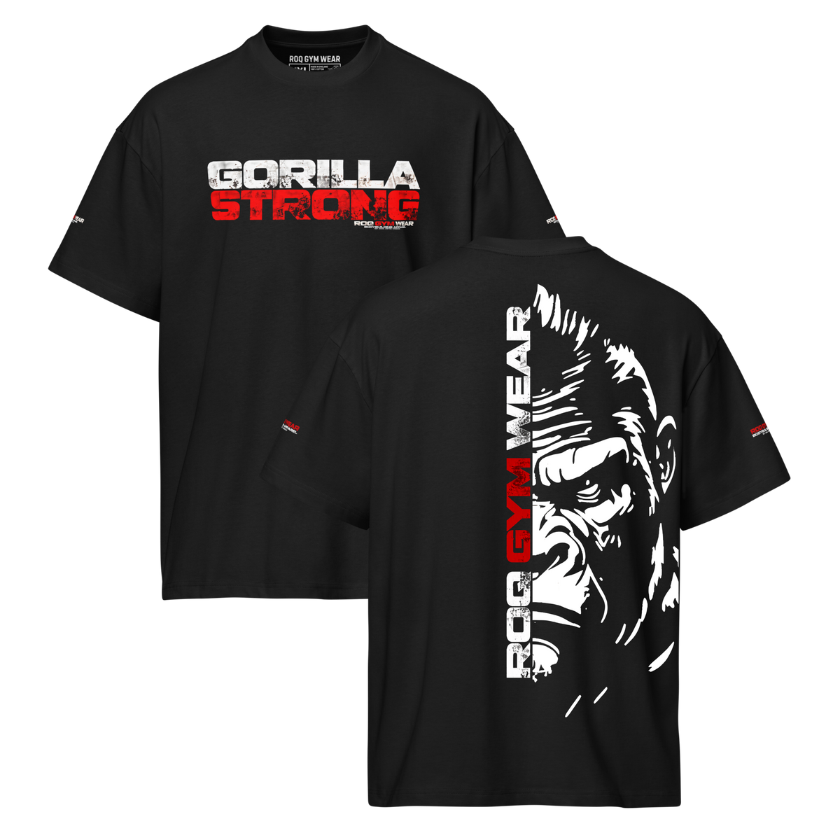 Gorilla Strong - Oversized T-Shirt - Black
