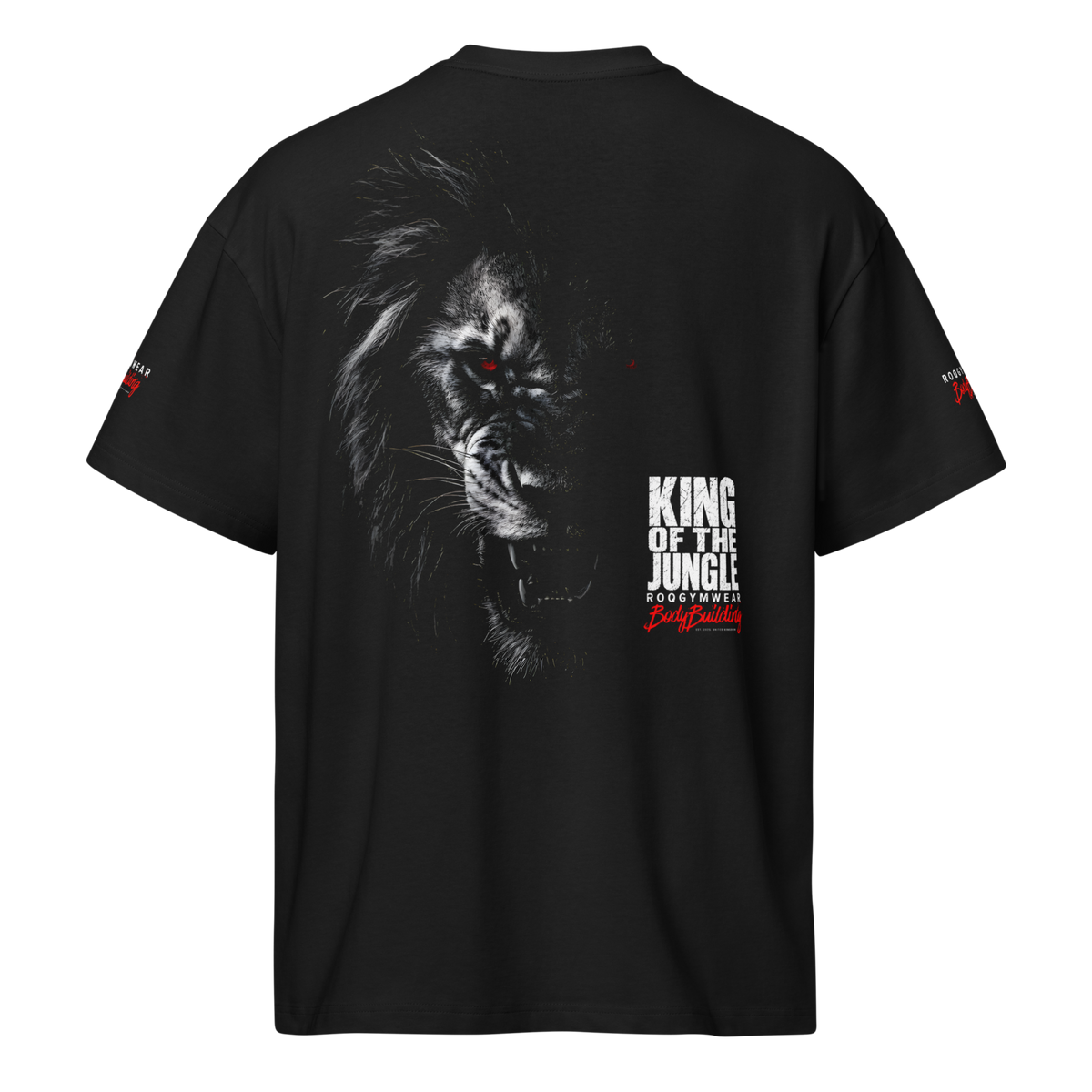 King Of The Jungle - Oversized T-Shirt - Black