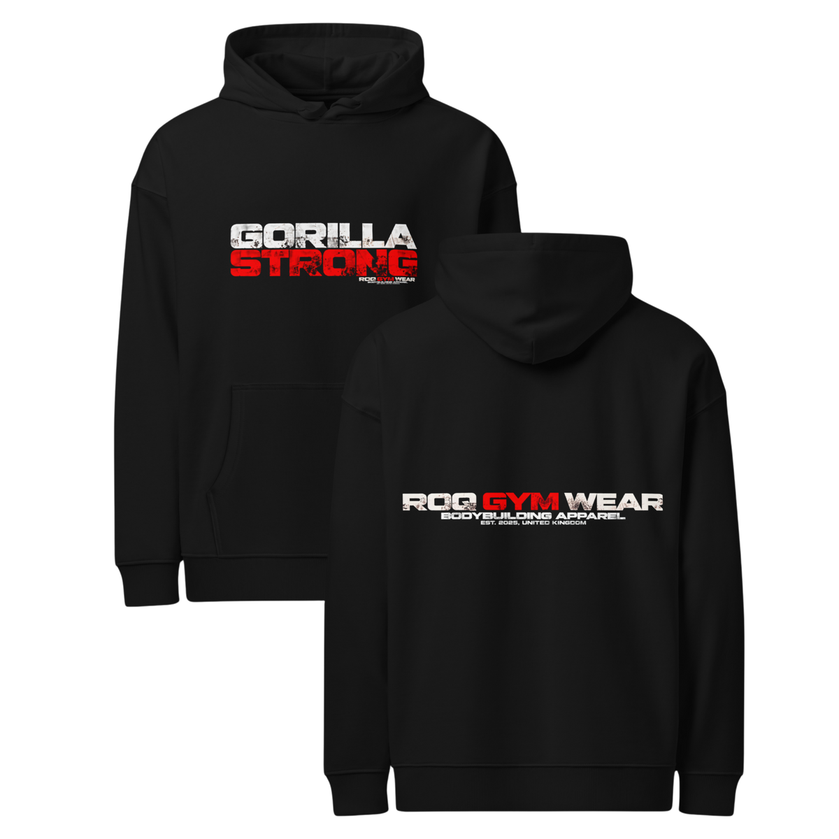 Gorilla Strong - Hoodie - Black