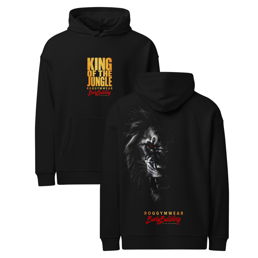 King Of The Jungle Gold - Hoodie - Black