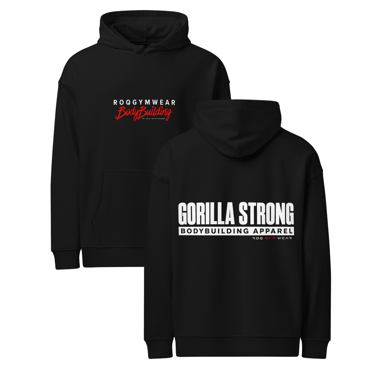 Gorilla Strong - Hoodie - Black