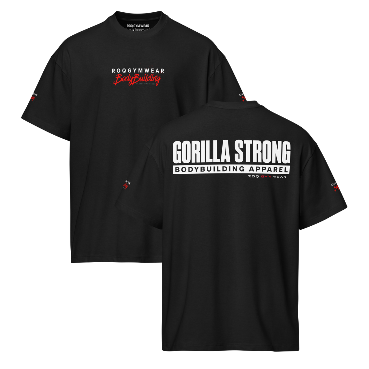 Gorilla Strong - Oversized T-Shirt - Black