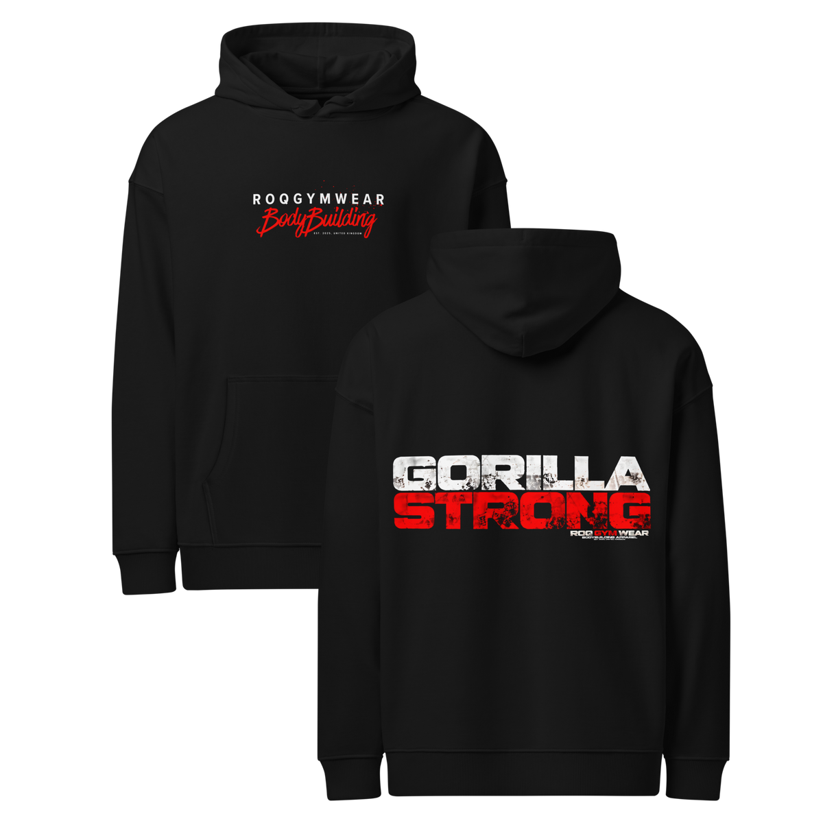 Gorilla Strong - Hoodie - Black