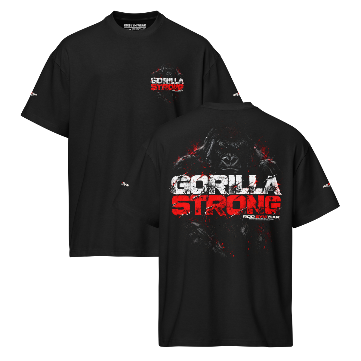 Gorilla Strong - Oversized T-Shirt - Black