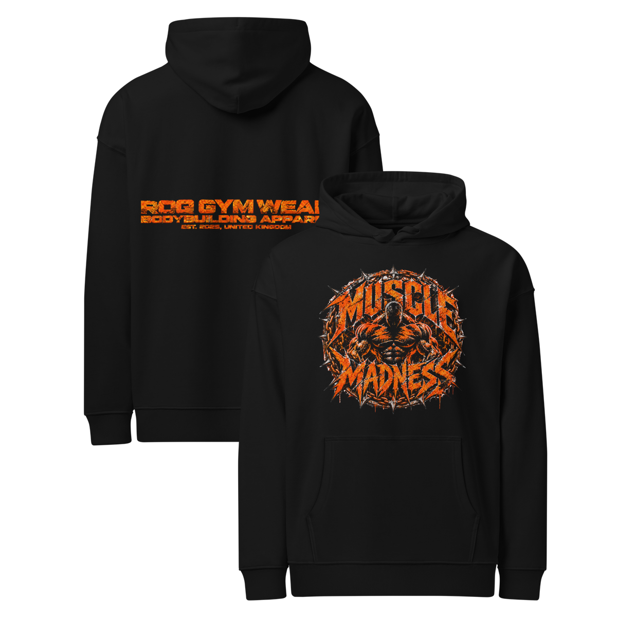 Muscle Madness - Hoodie - Black
