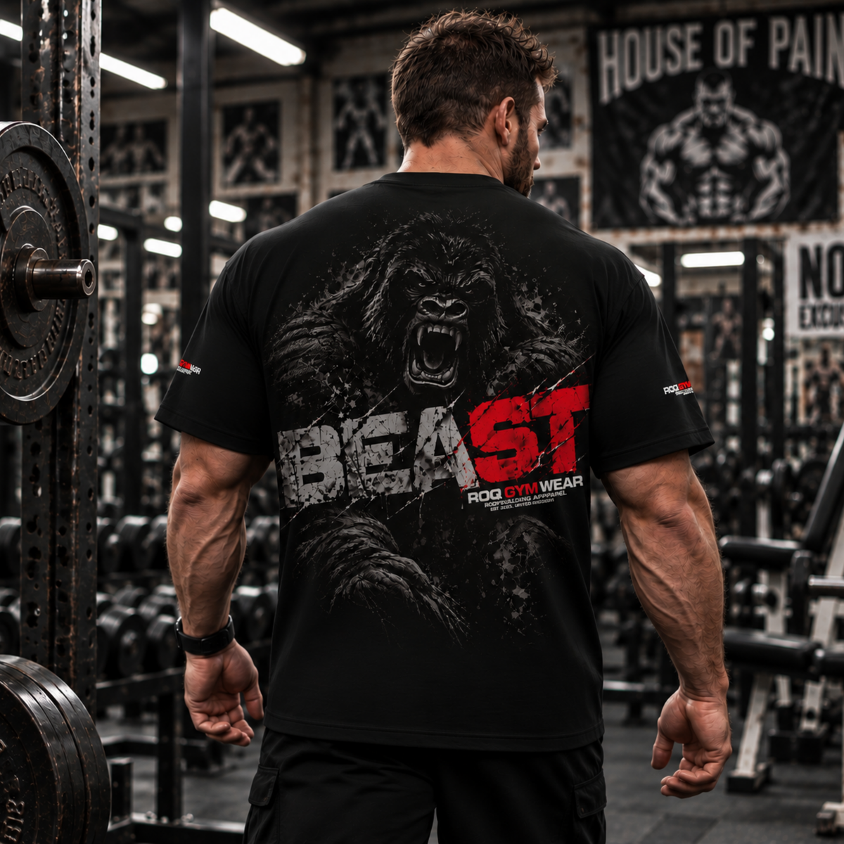 Beast - Oversized T-Shirt - Black/Blue