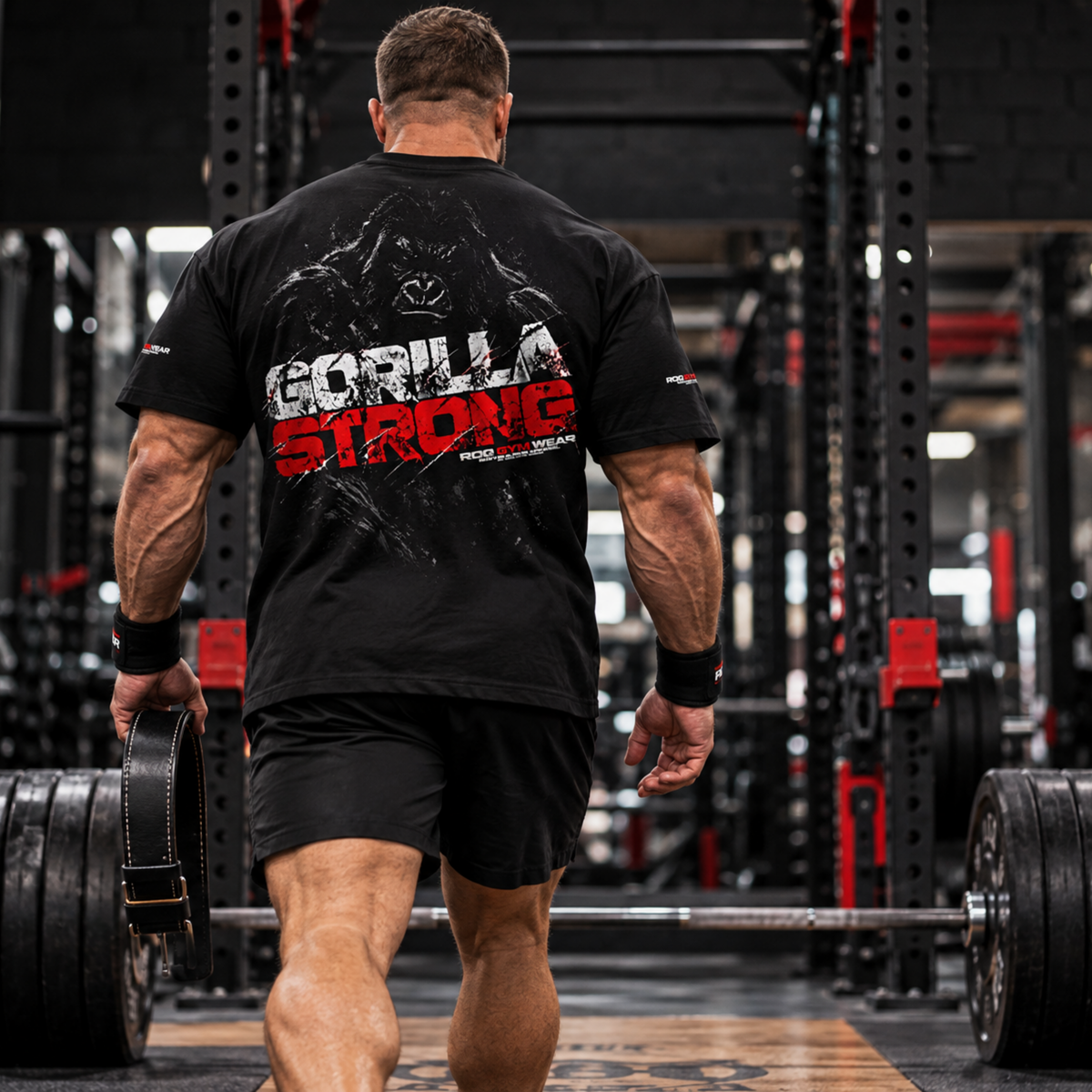 Gorilla Strong - Oversized T-Shirt - Black