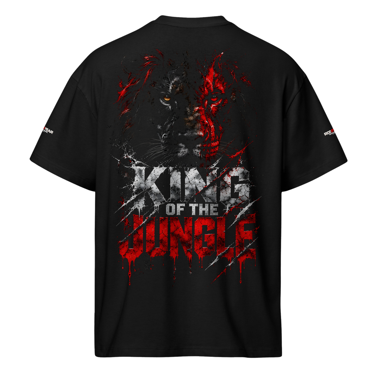 King Of The Jungle - Oversized T-Shirt - Black