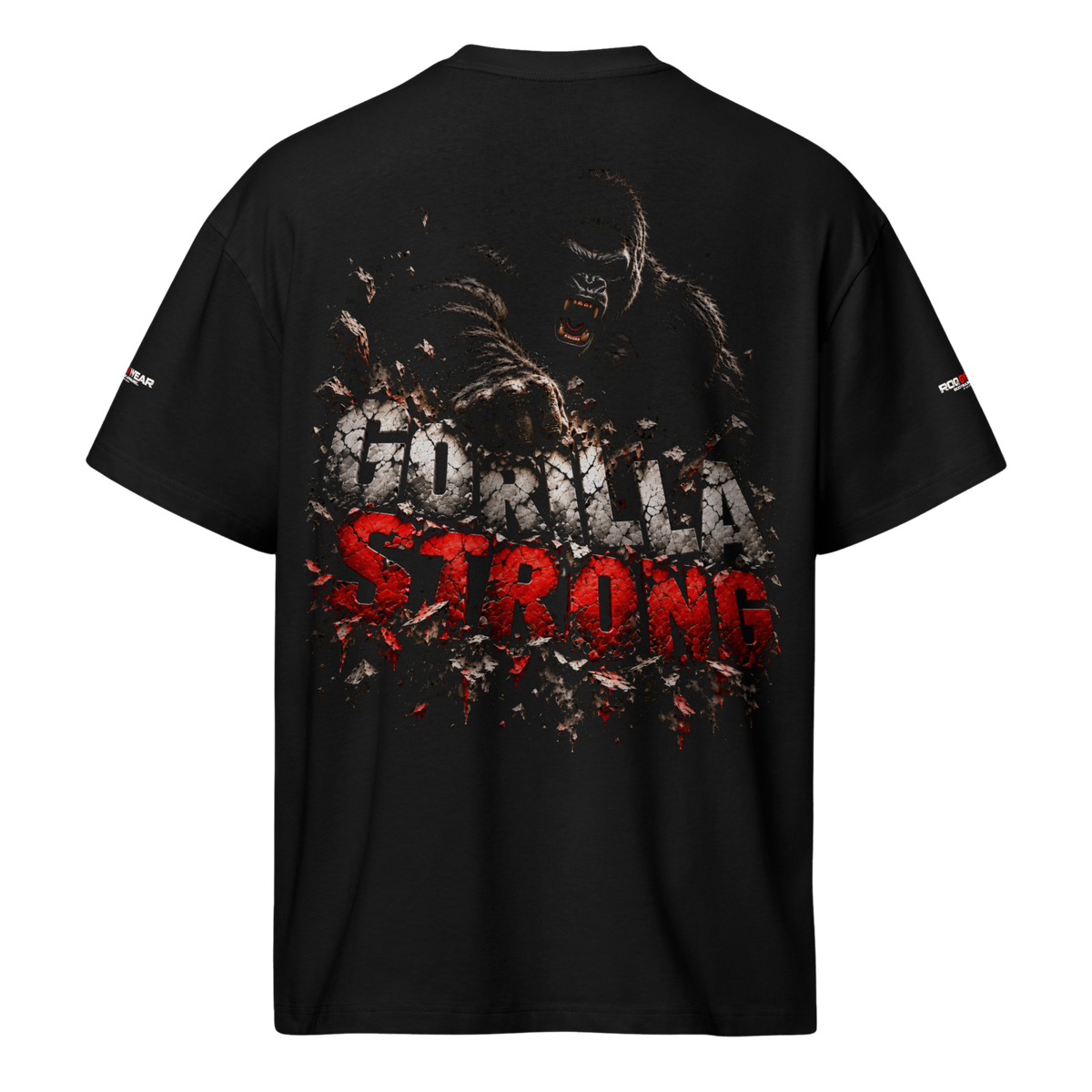 Gorilla Strong - Oversized T-Shirt - Black