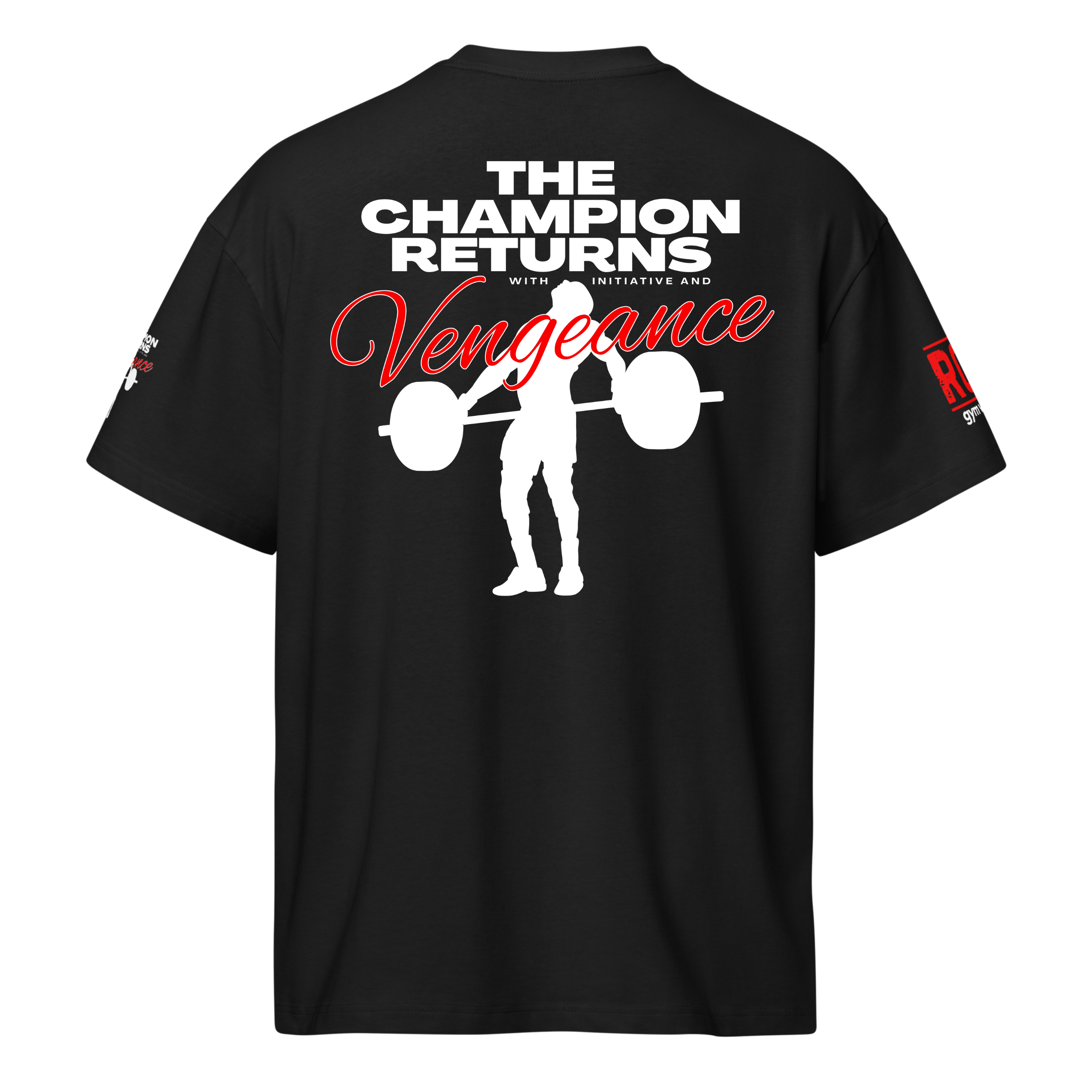 The Champion Returns - Oversized T-Shirt - Black