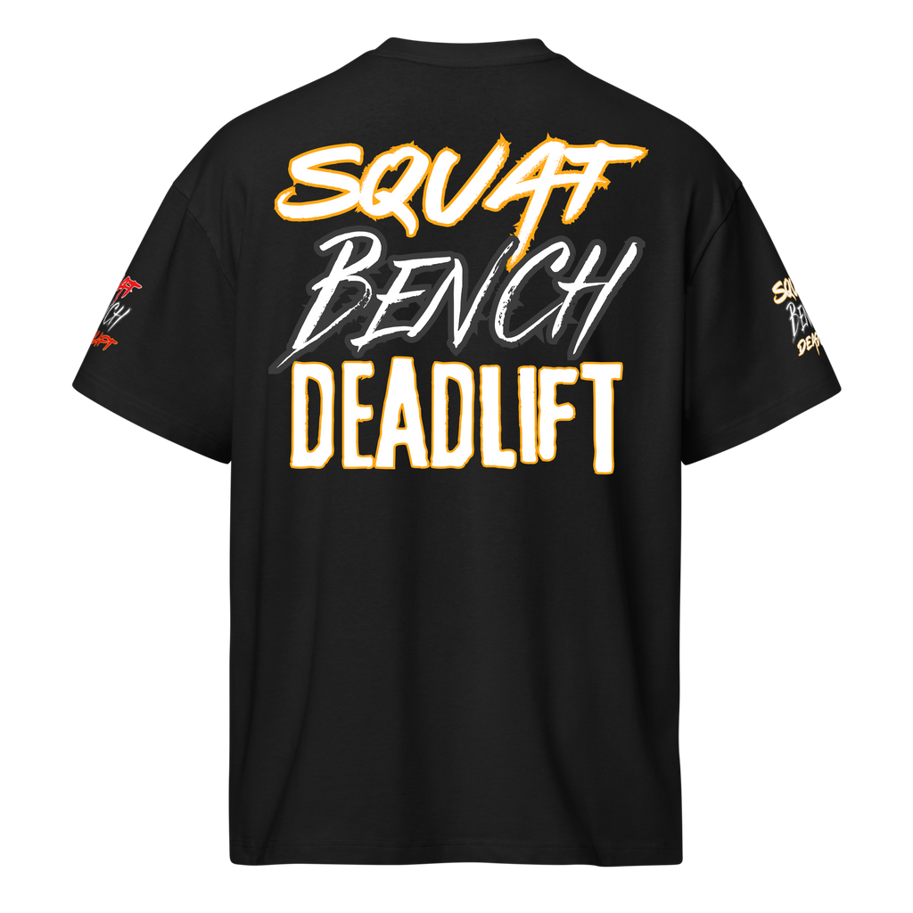 Squat Bench Deadlift - Oversized T-Shirt - Black