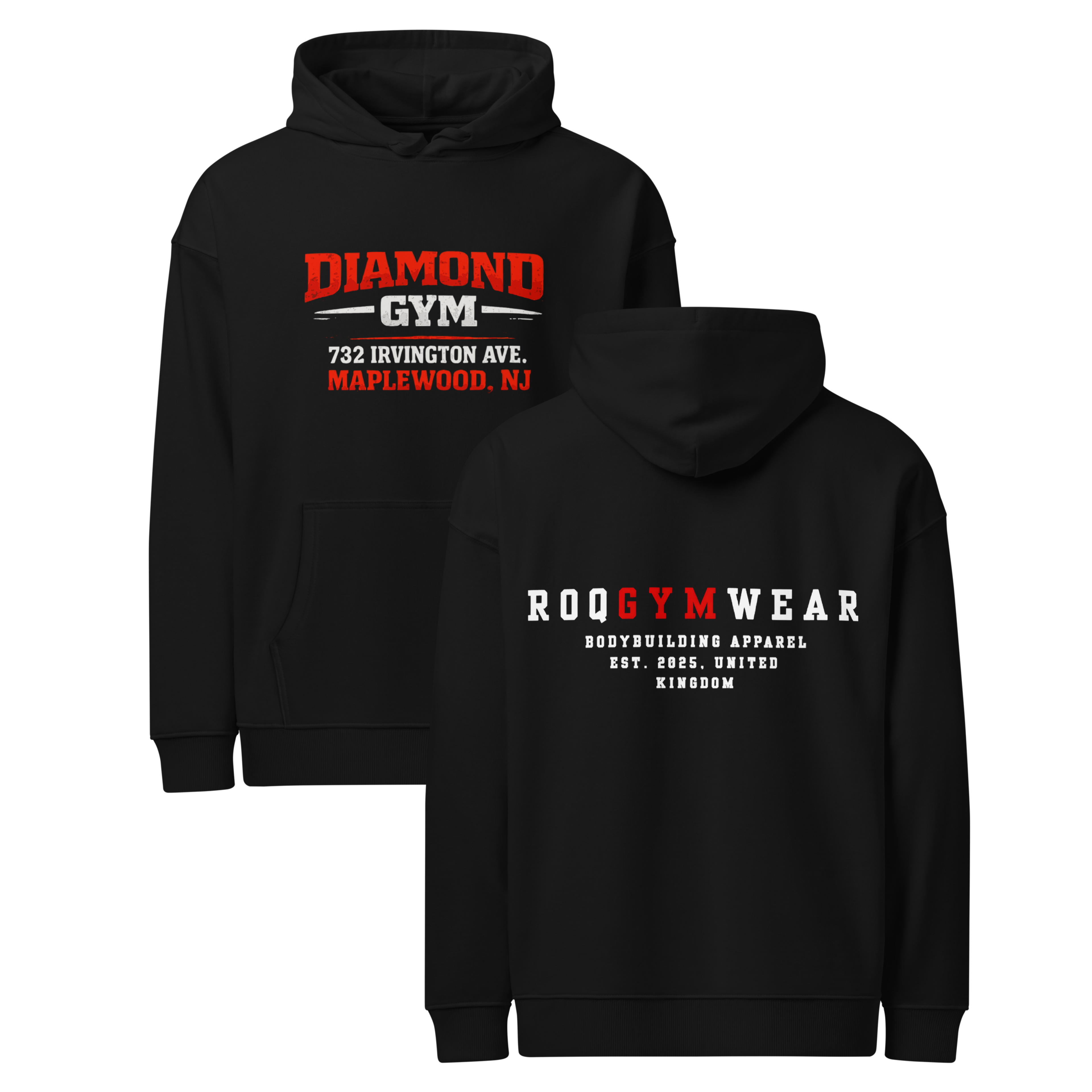 Diamond Gym - Hoodie - Black