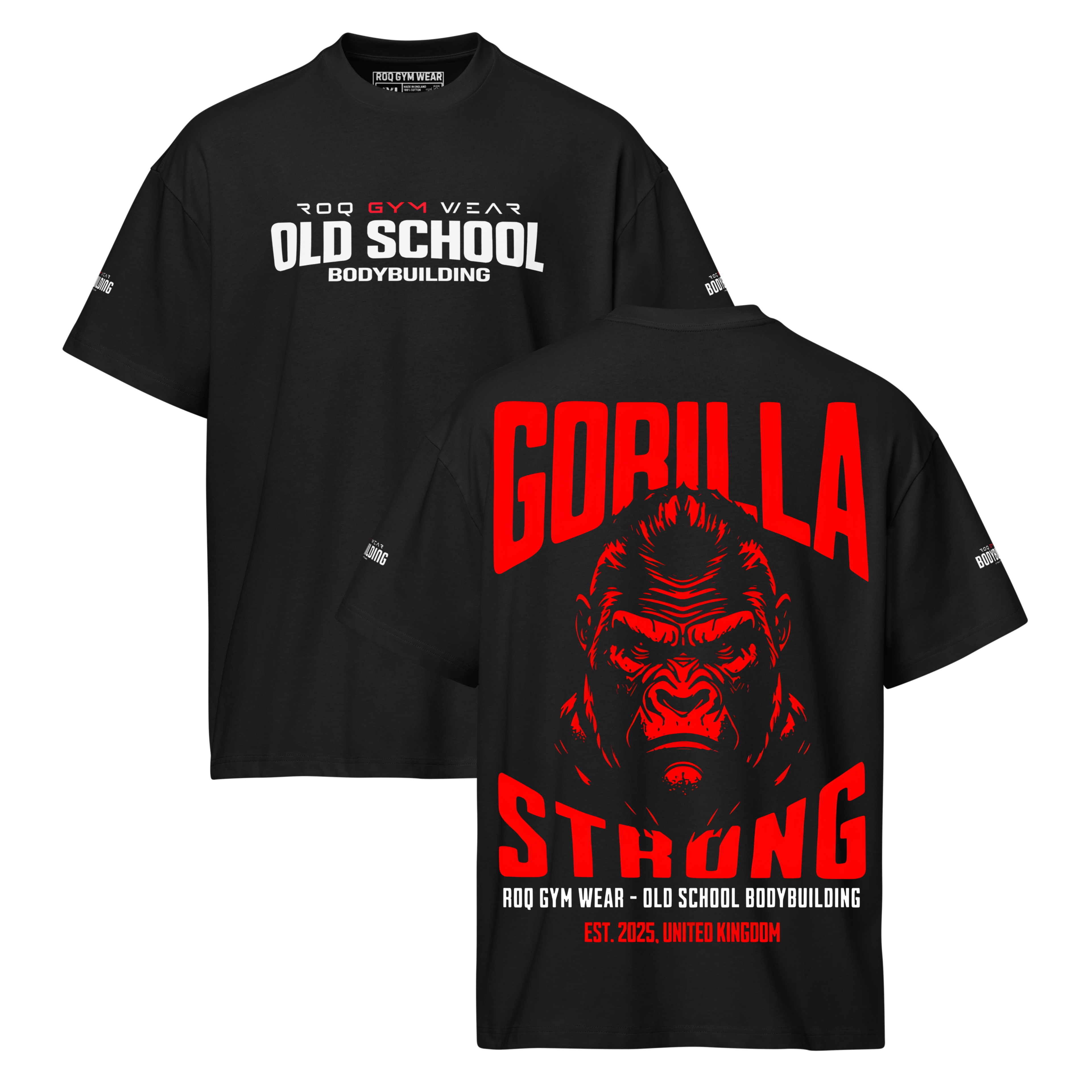 Gorilla Strong - Oversized T-Shirt - Black