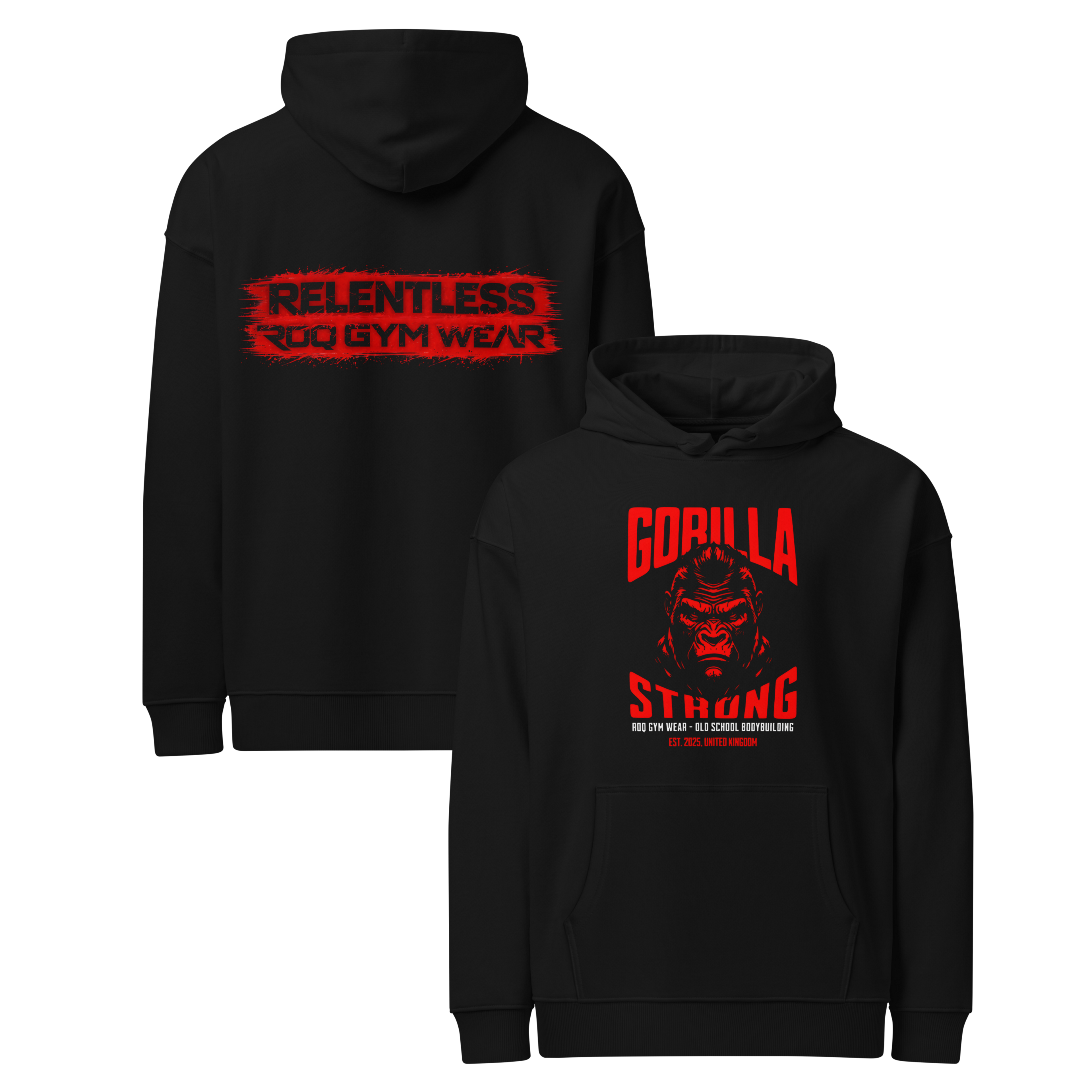 Gorilla Strong - Hoodie - Black