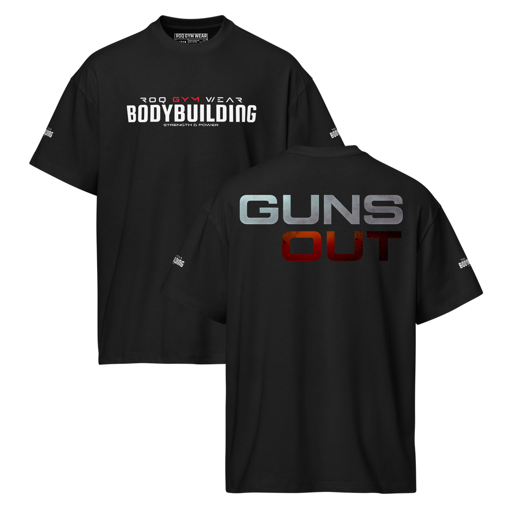 Guns Out - Oversized T-Shirt - Black