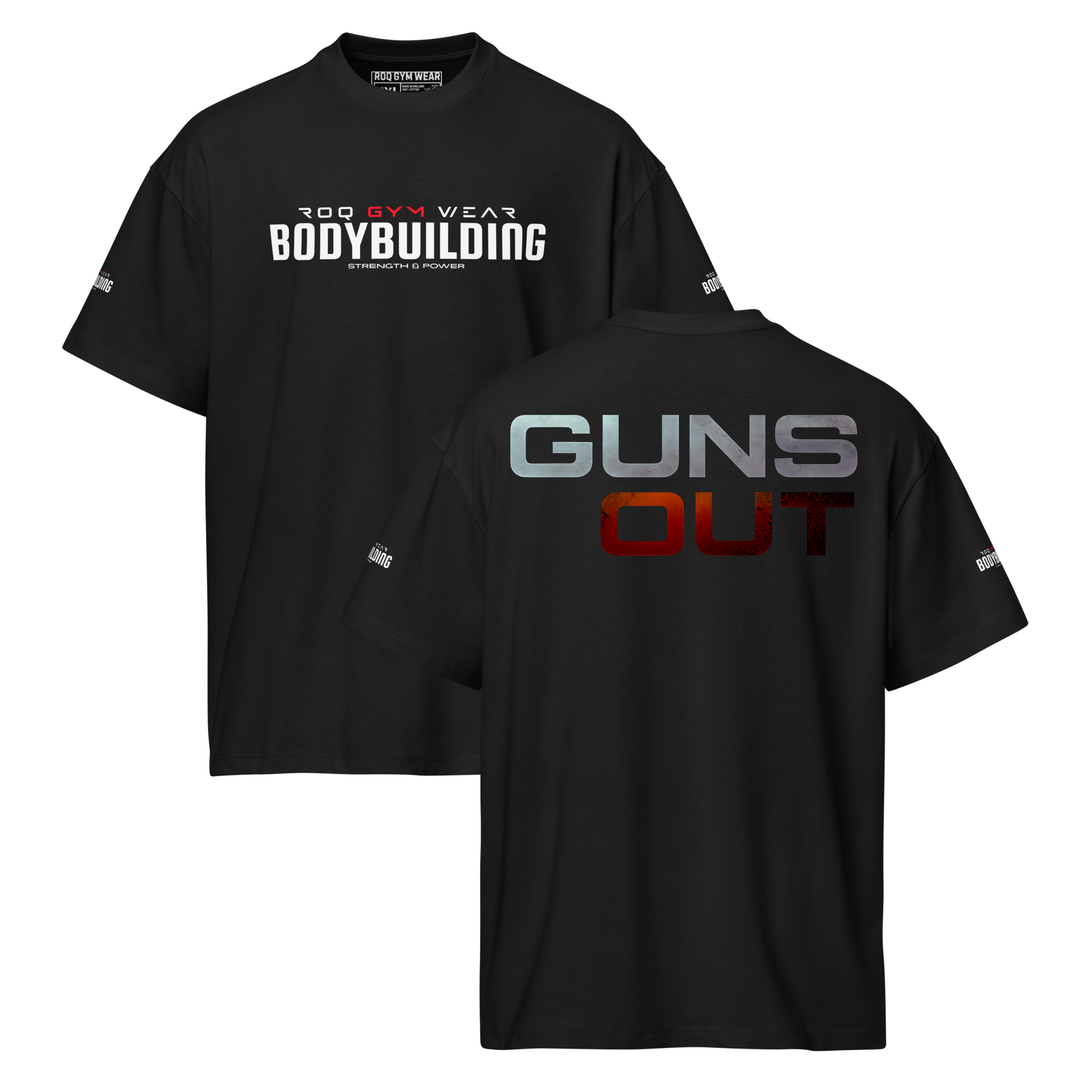 Guns Out - Oversized T-Shirt - Black