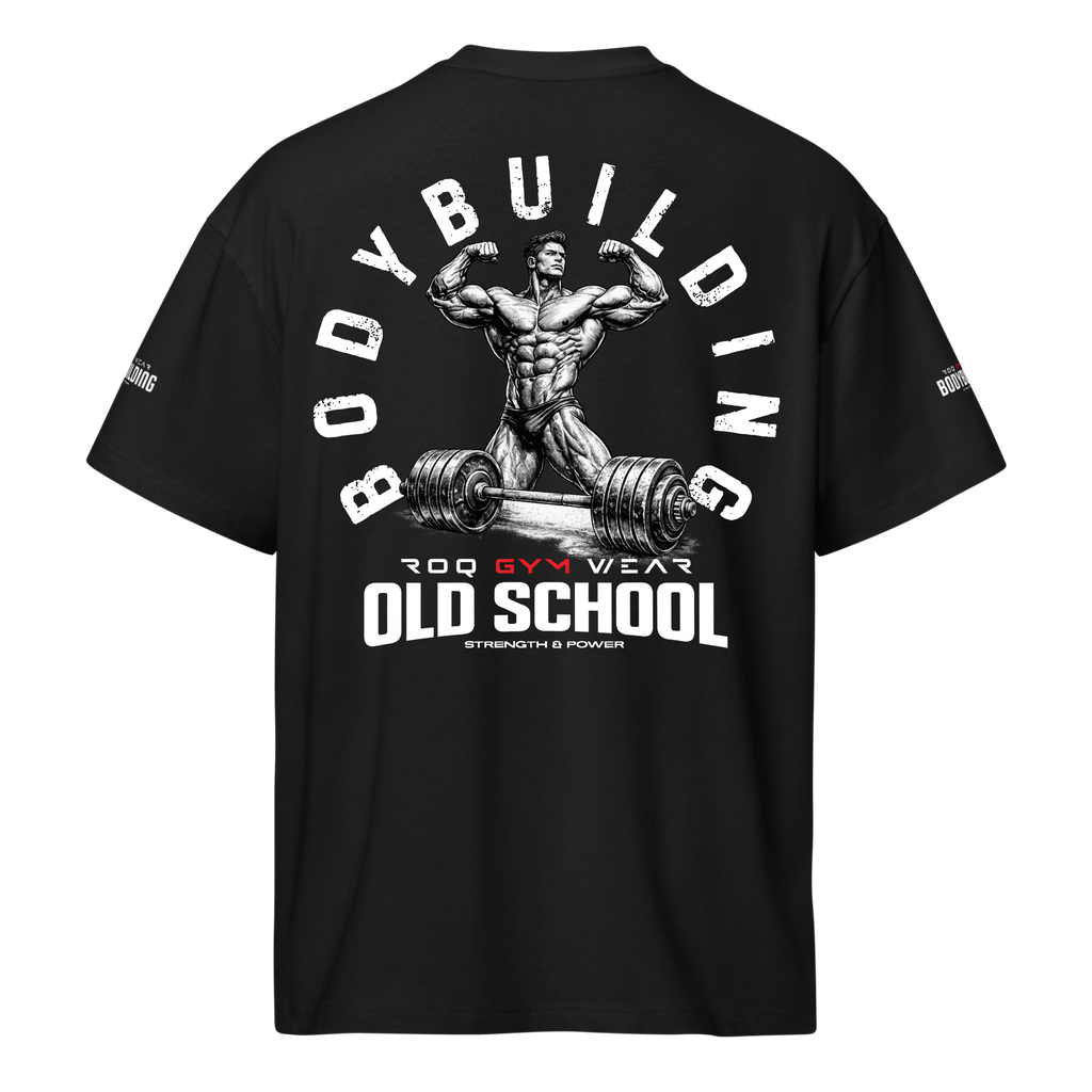Old School BodyBuilding - Oversized T-Shirt - Black
