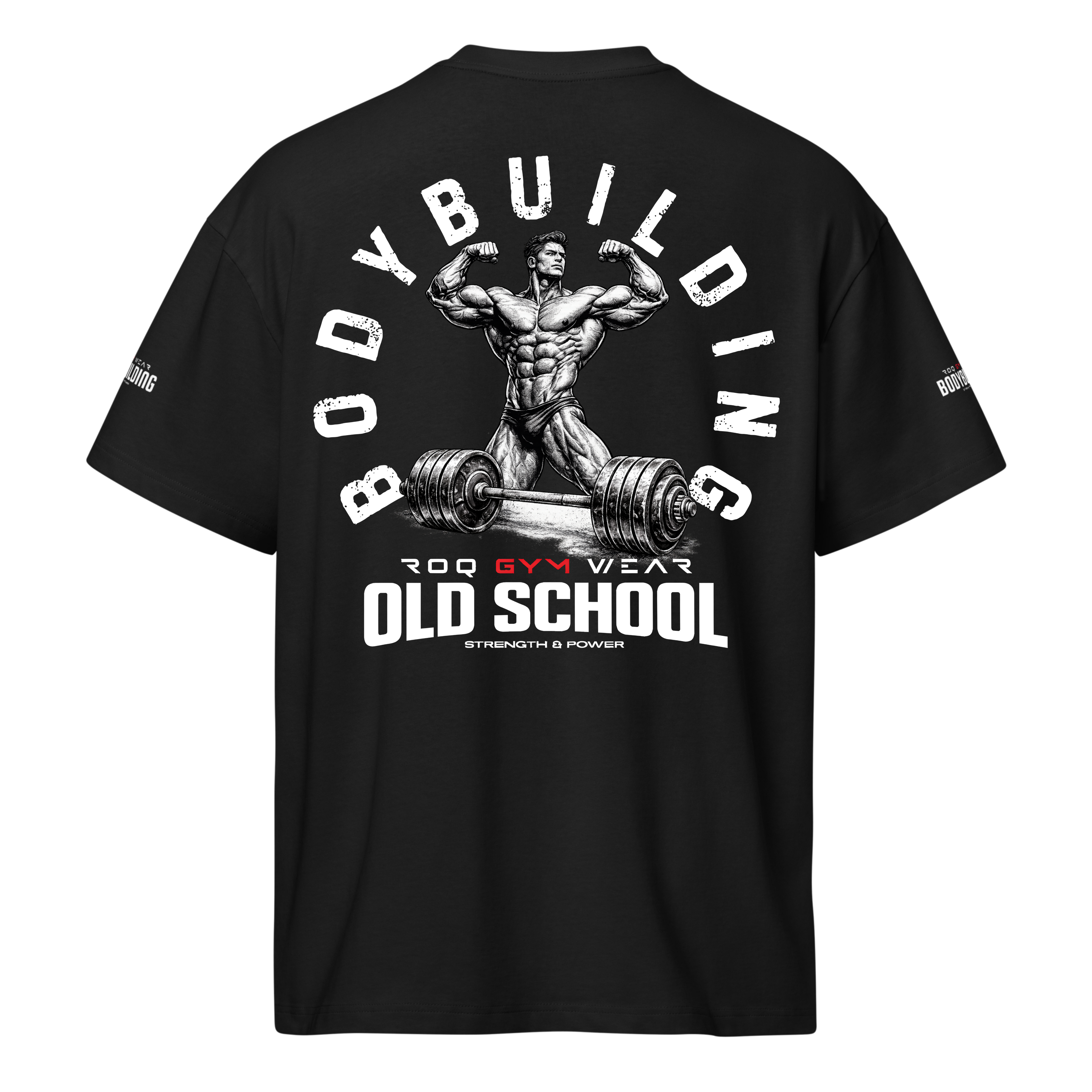 Old School BodyBuilding - Oversized T-Shirt - Black