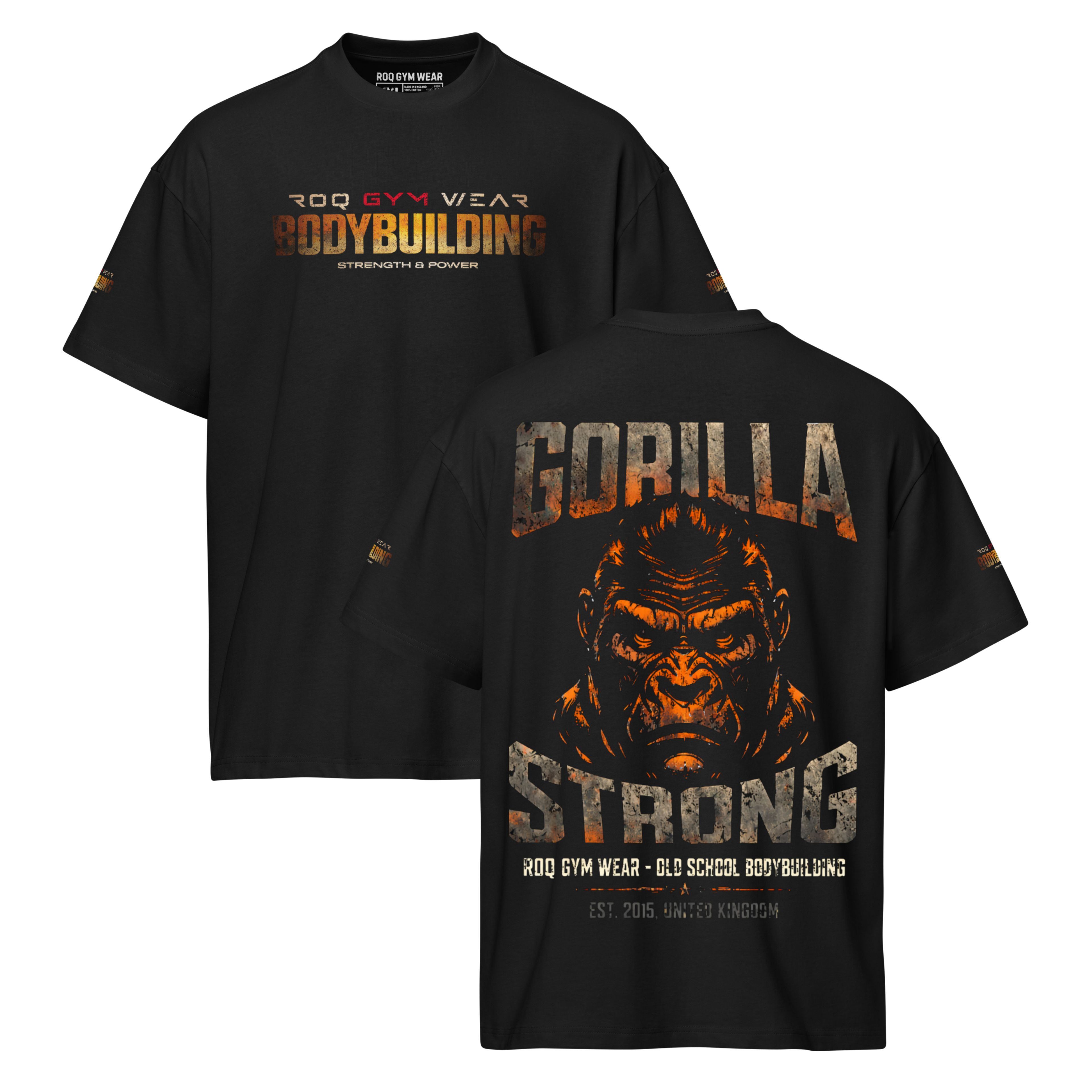 Gorilla Strong - Oversized T-Shirt - Black