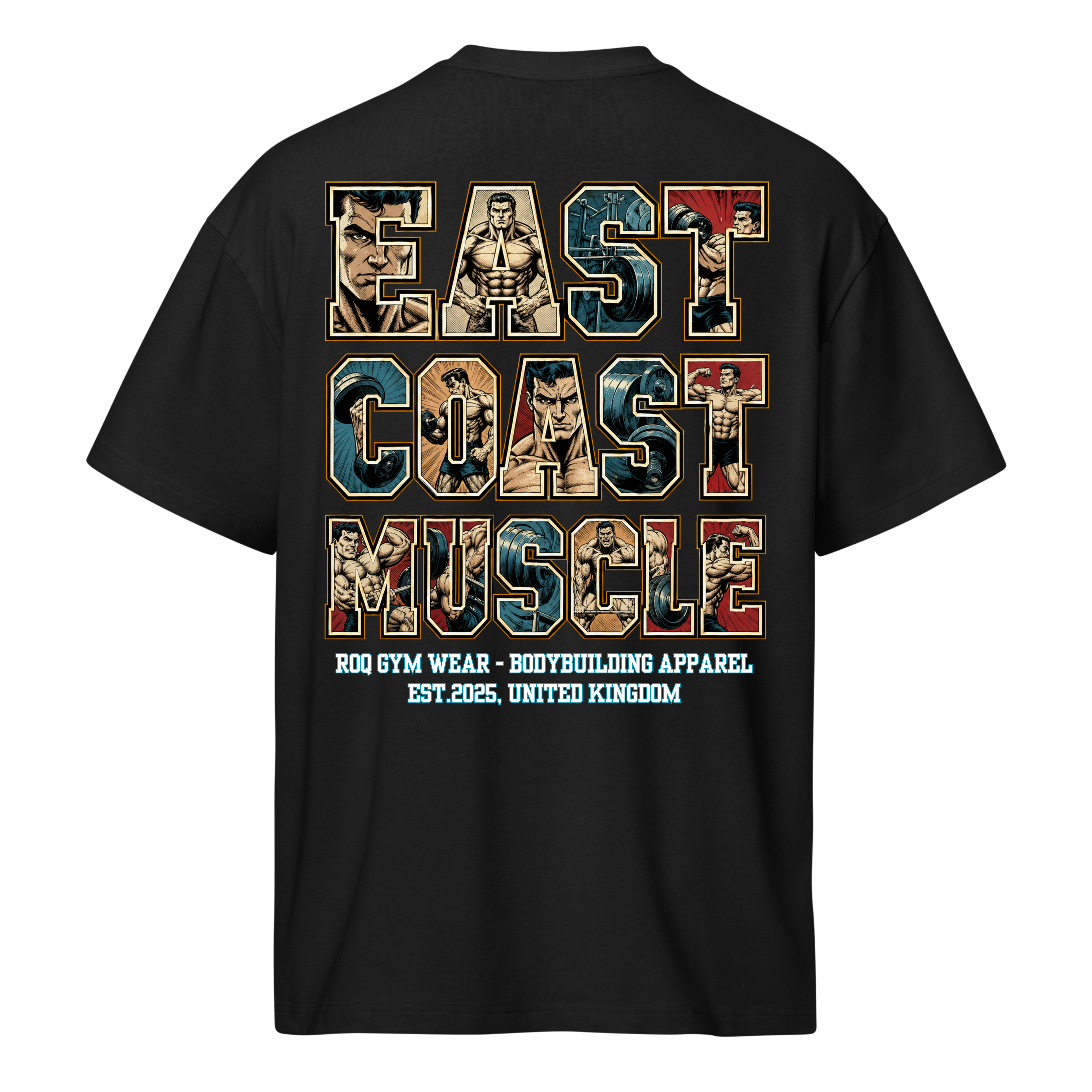 East Coast Muscle - Oversized T-Shirt - Black