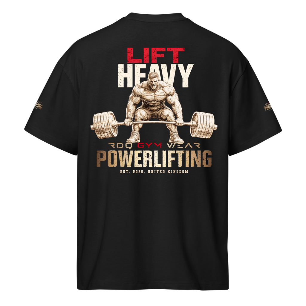 Lift Heavy - Oversized T-Shirt - Black
