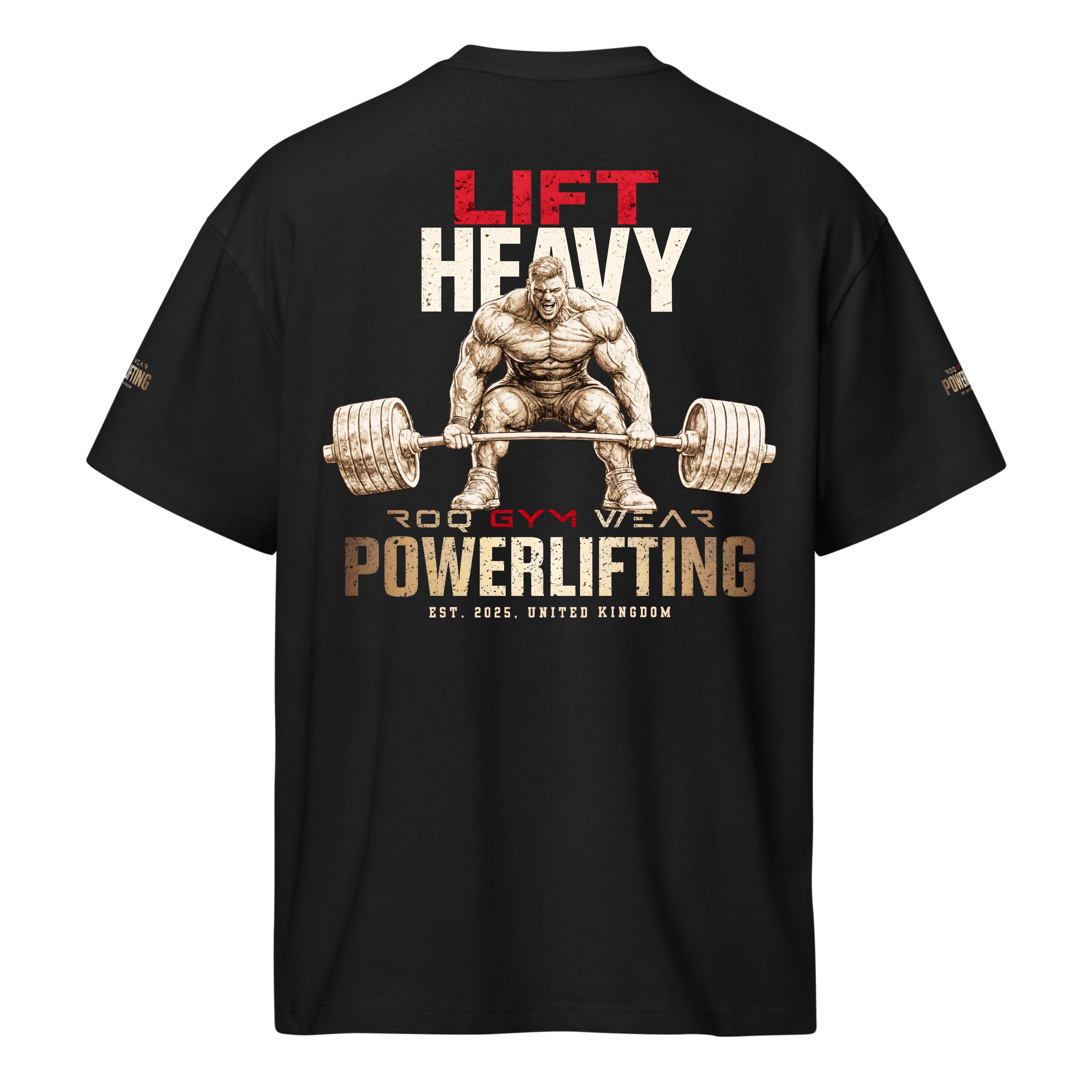 Lift Heavy - Oversized T-Shirt - Black