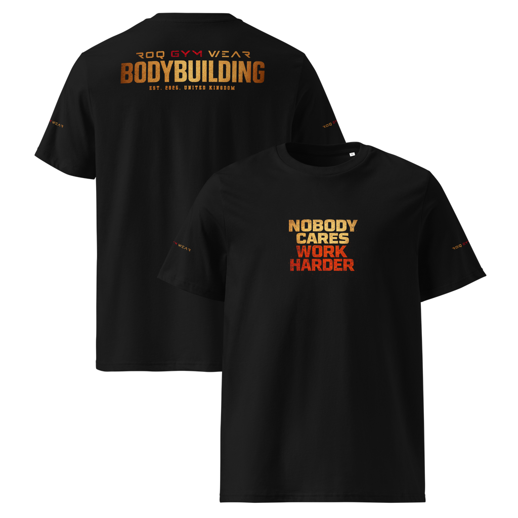 Nobody Cares Work Harder - Regular T-Shirt - Black