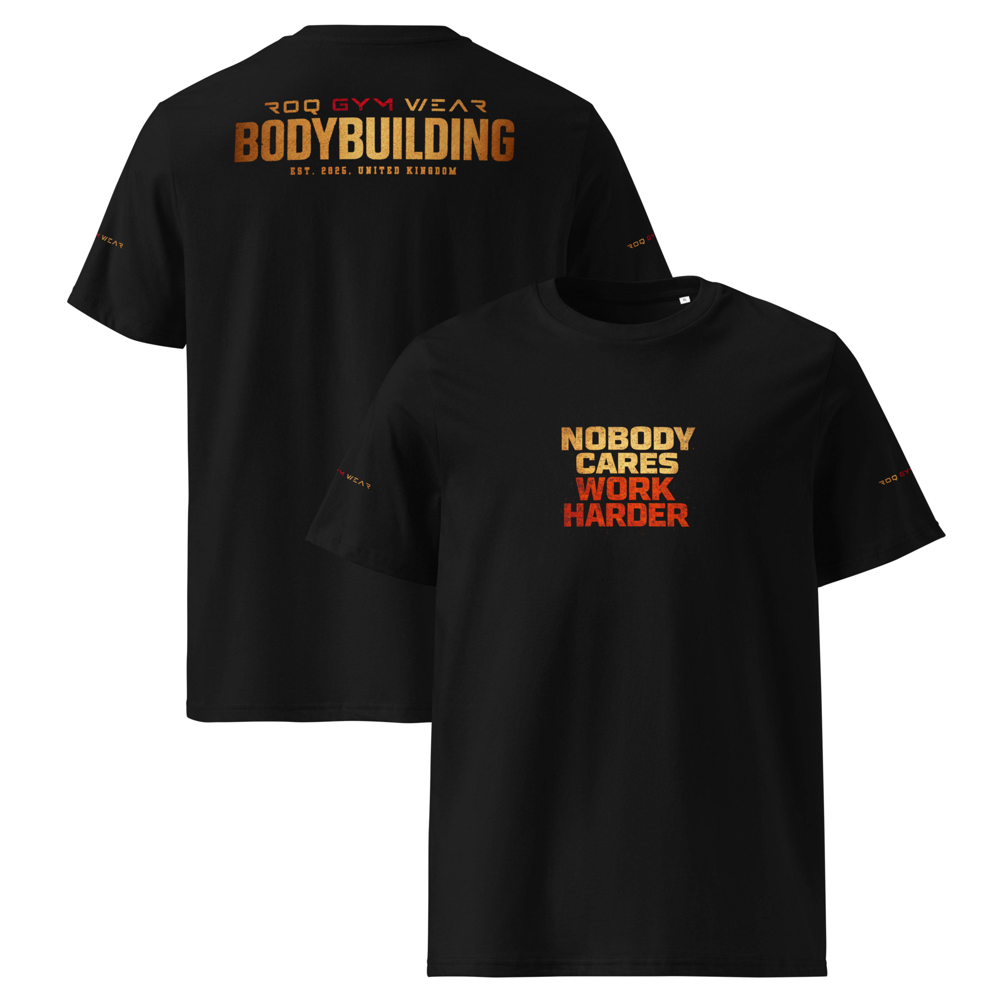 Nobody Cares Work Harder - Regular T-Shirt - Black
