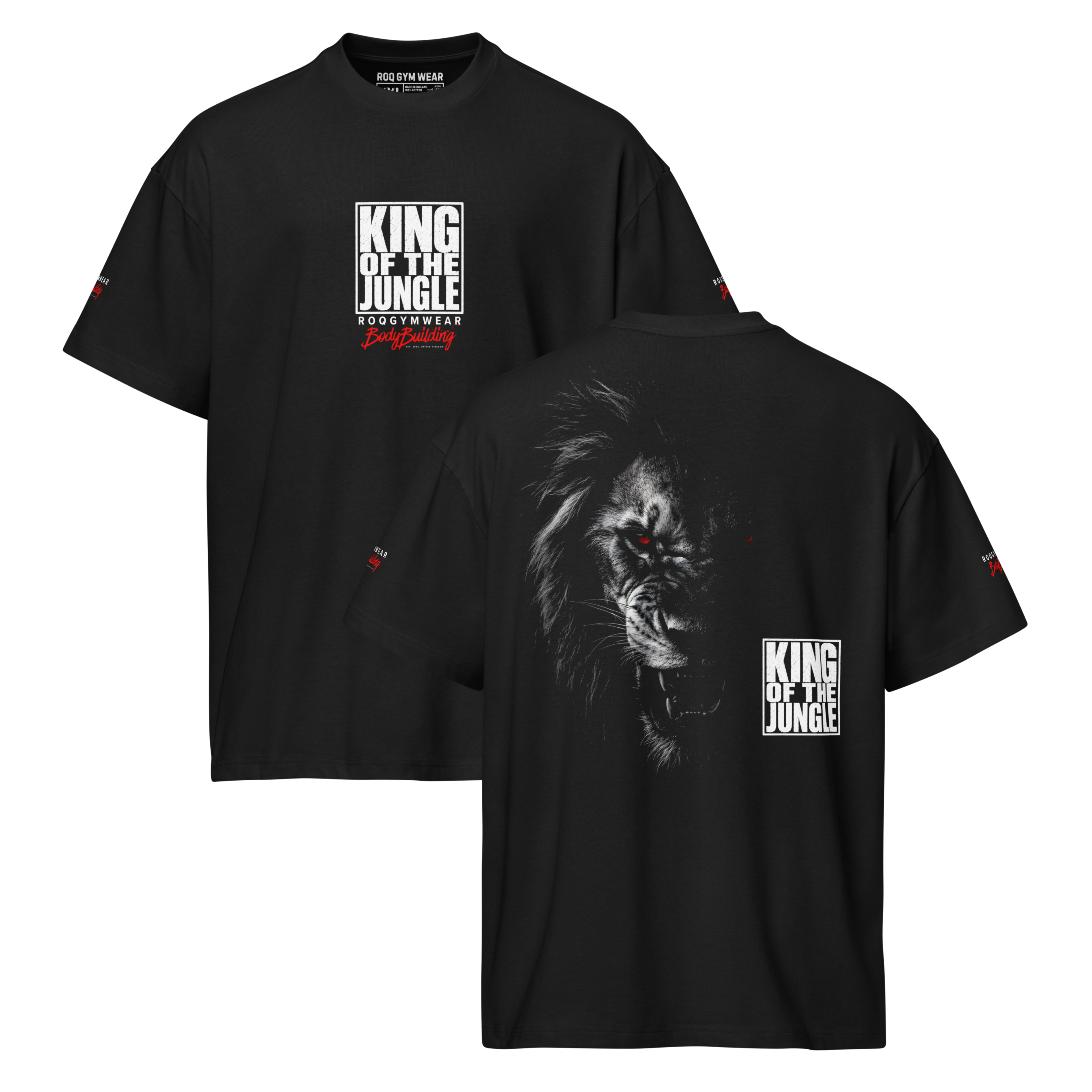 King Of The Jungle - Oversized T-Shirt - Black