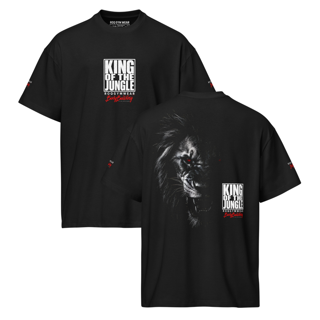 King Of The Jungle - Oversized T-Shirt - Black