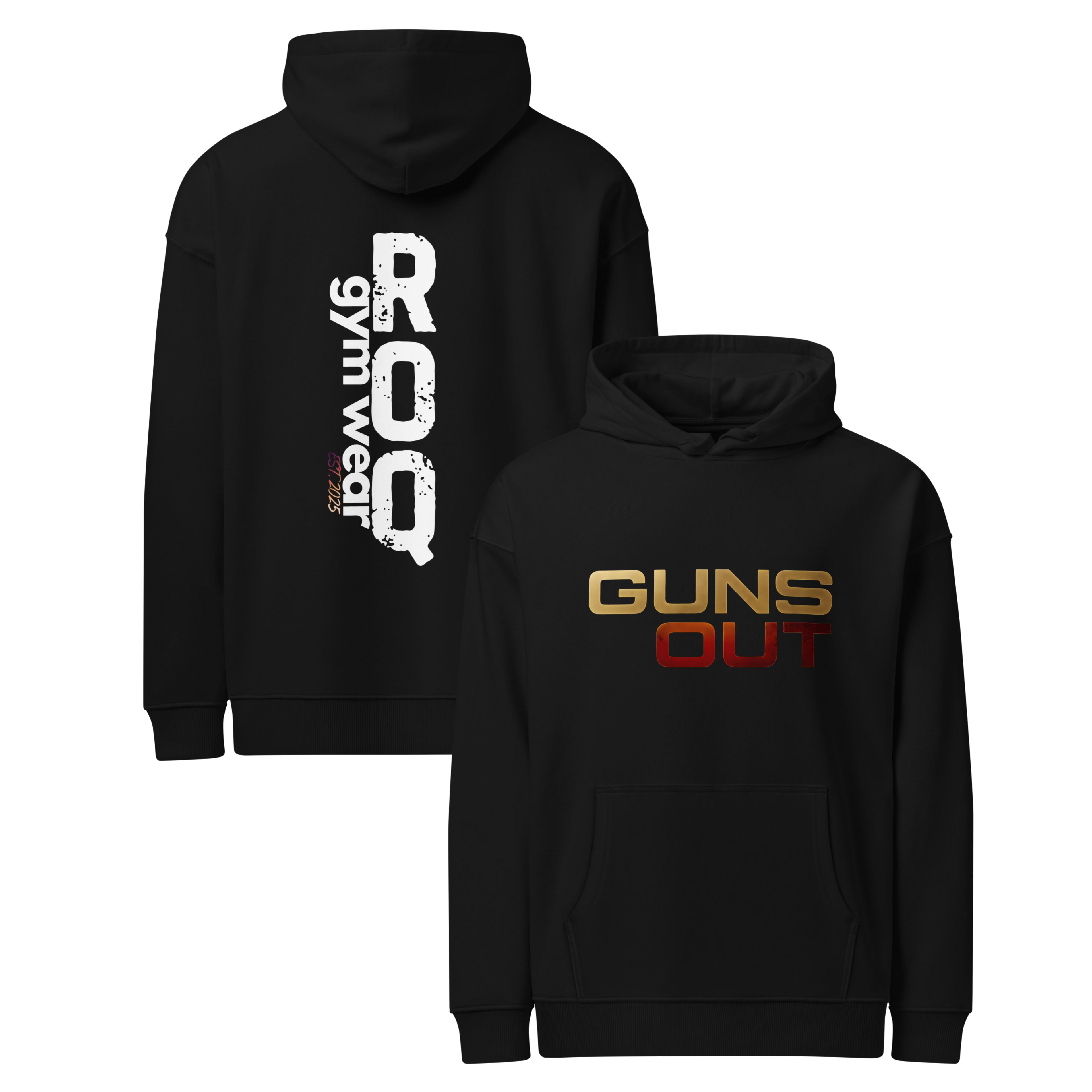 Guns Out - Hoodie - Black