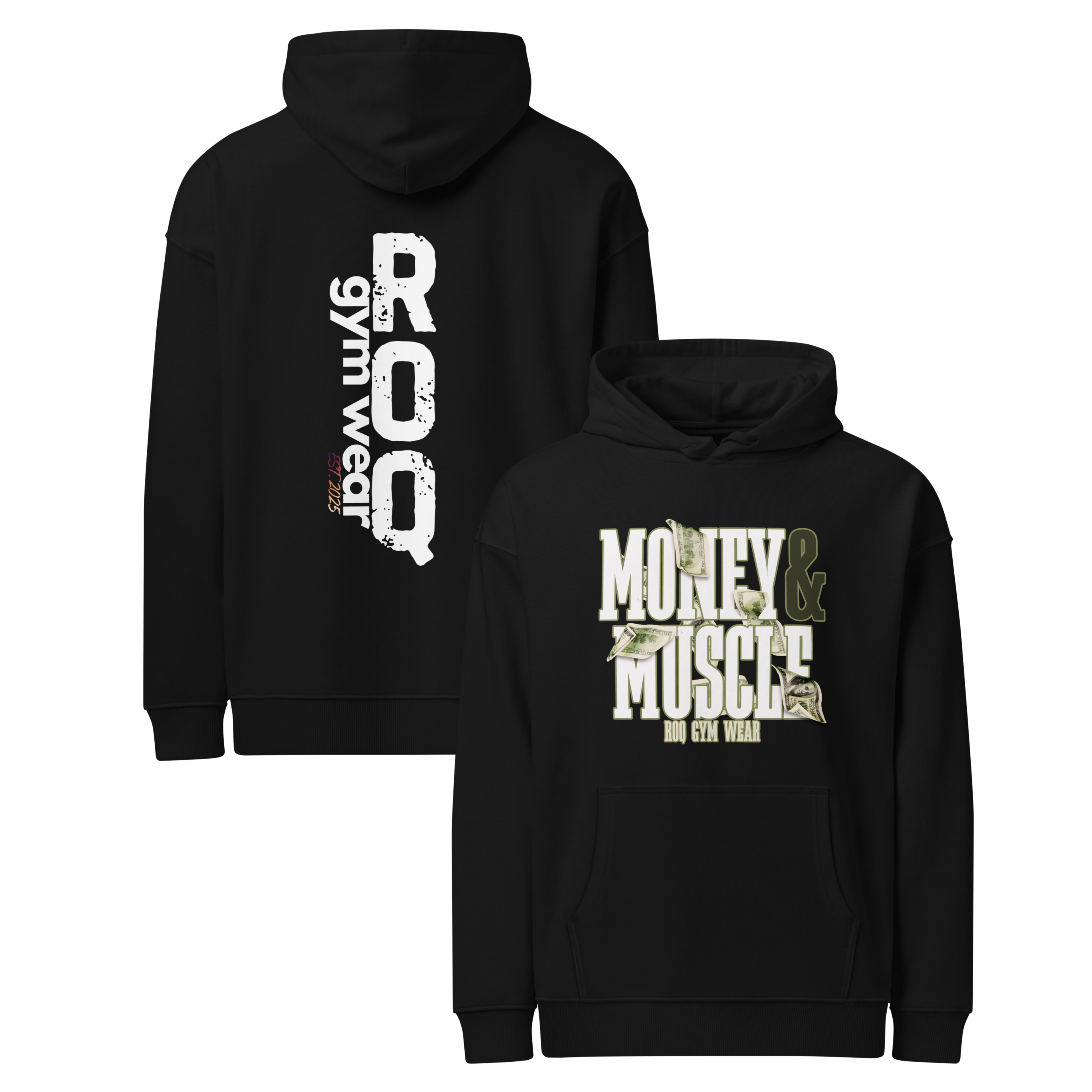 Money & Muscle - Hoodie - Black