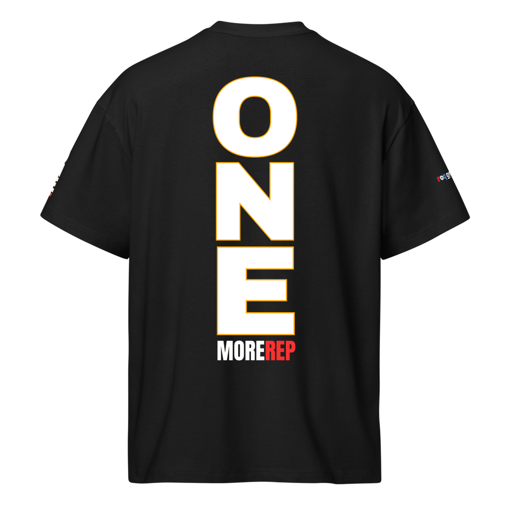 One More Rep - Oversized T-Shirt - Black