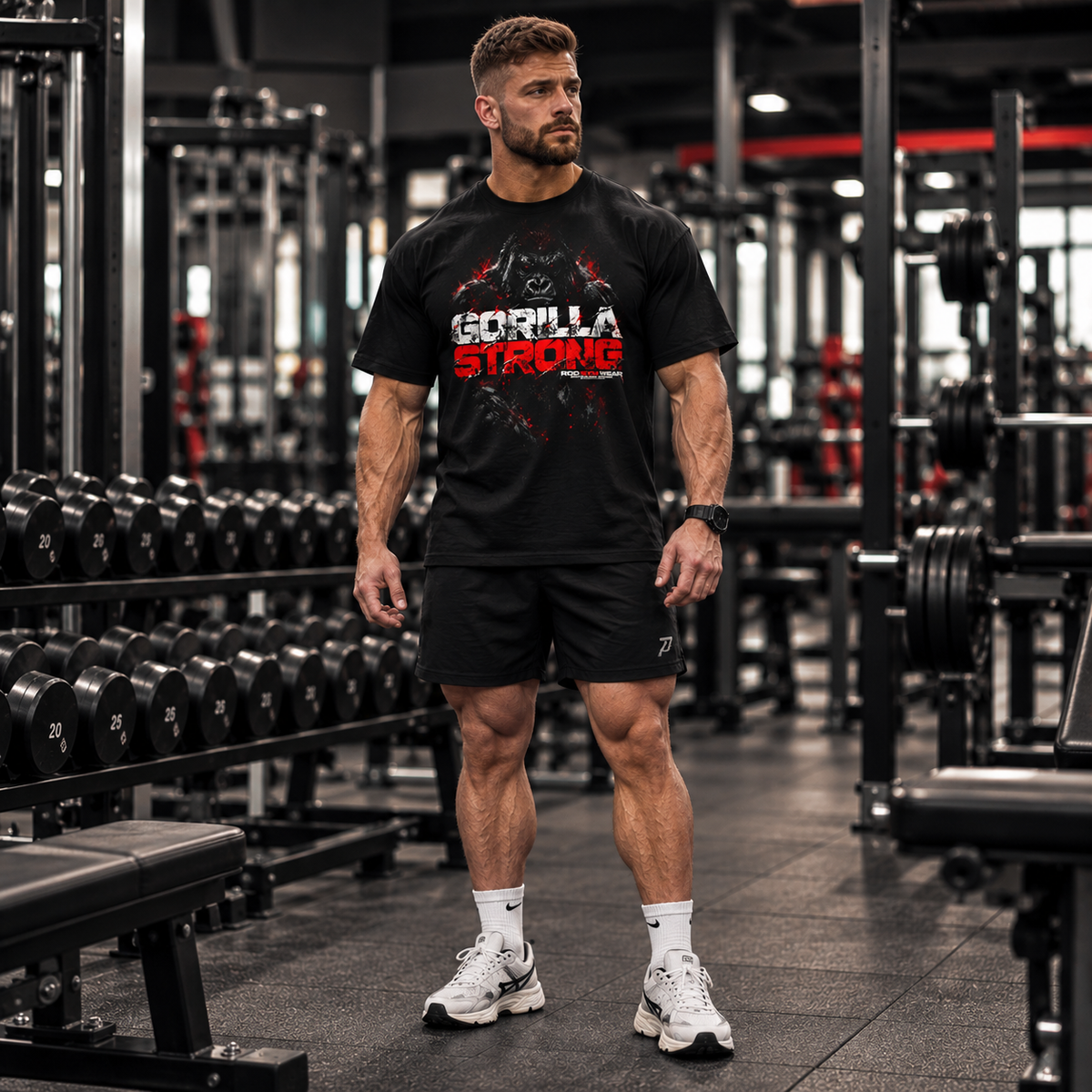 Gorilla Strong - Regular T-Shirt - Black