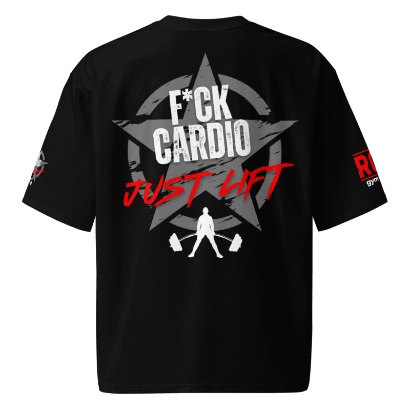 F*CK Cardio - Oversized T-Shirt - Black