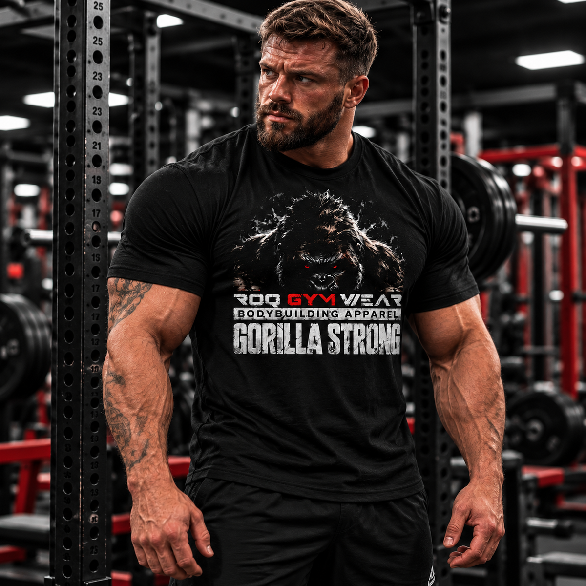 Gorilla Strong - Regular T-Shirt - Black