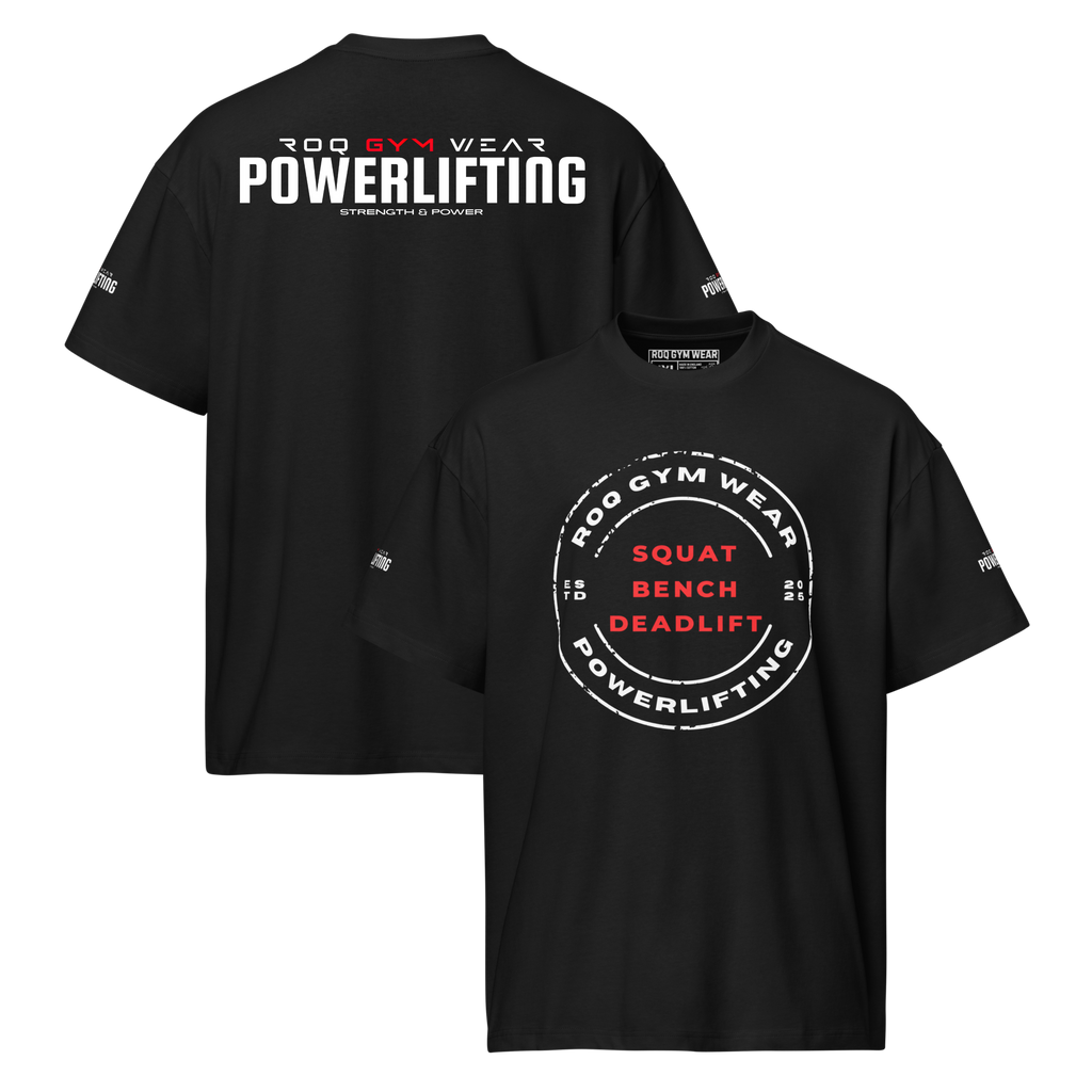 Squat Bench Deadlift - Oversized T-Shirt - Black