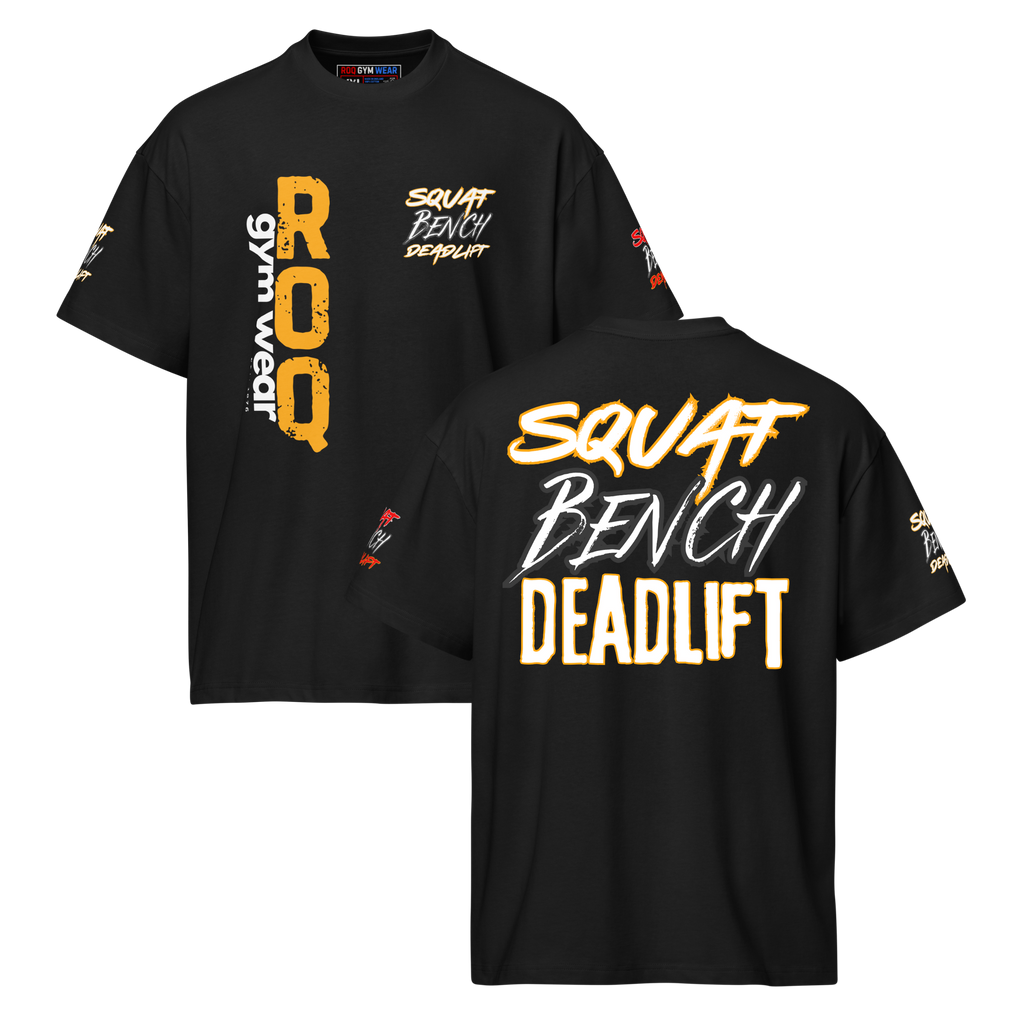 Squat Bench Deadlift - Oversized T-Shirt - Black