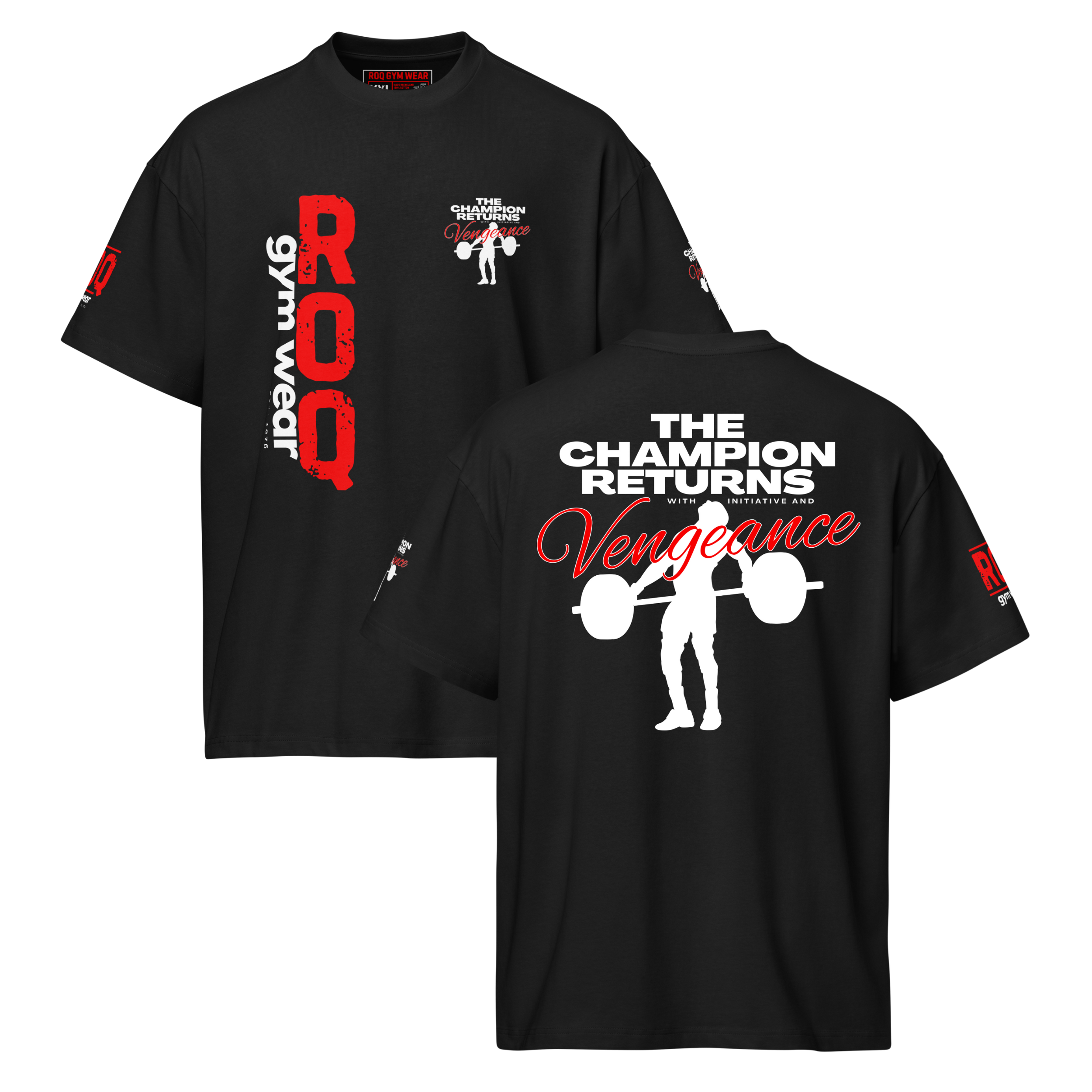 The Champion Returns - Oversized T-Shirt - Black