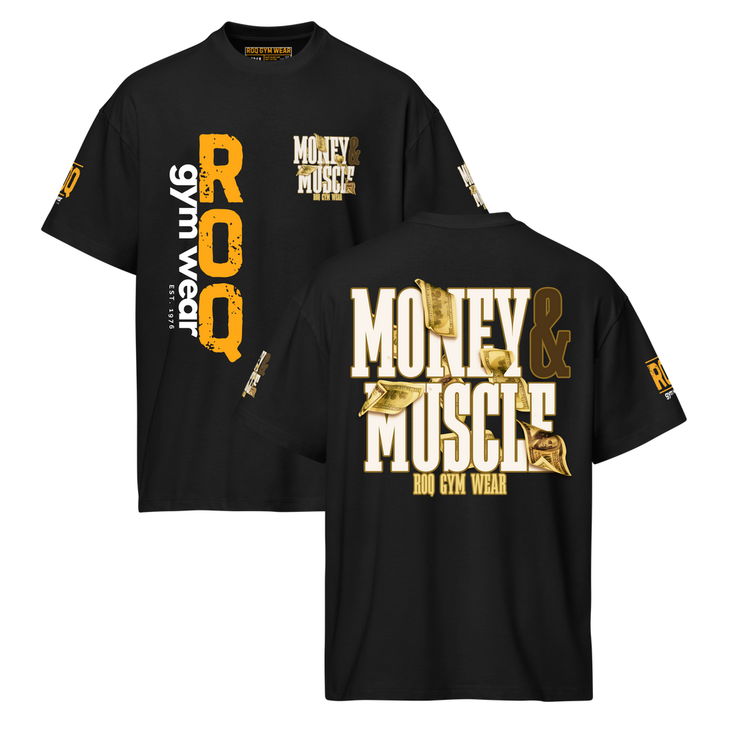 Money & Muscle - Oversized T-Shirt - Black